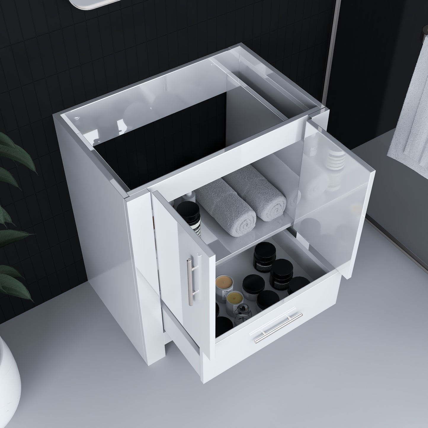 Boston 30" Bathroom Vanity Cabinet Only