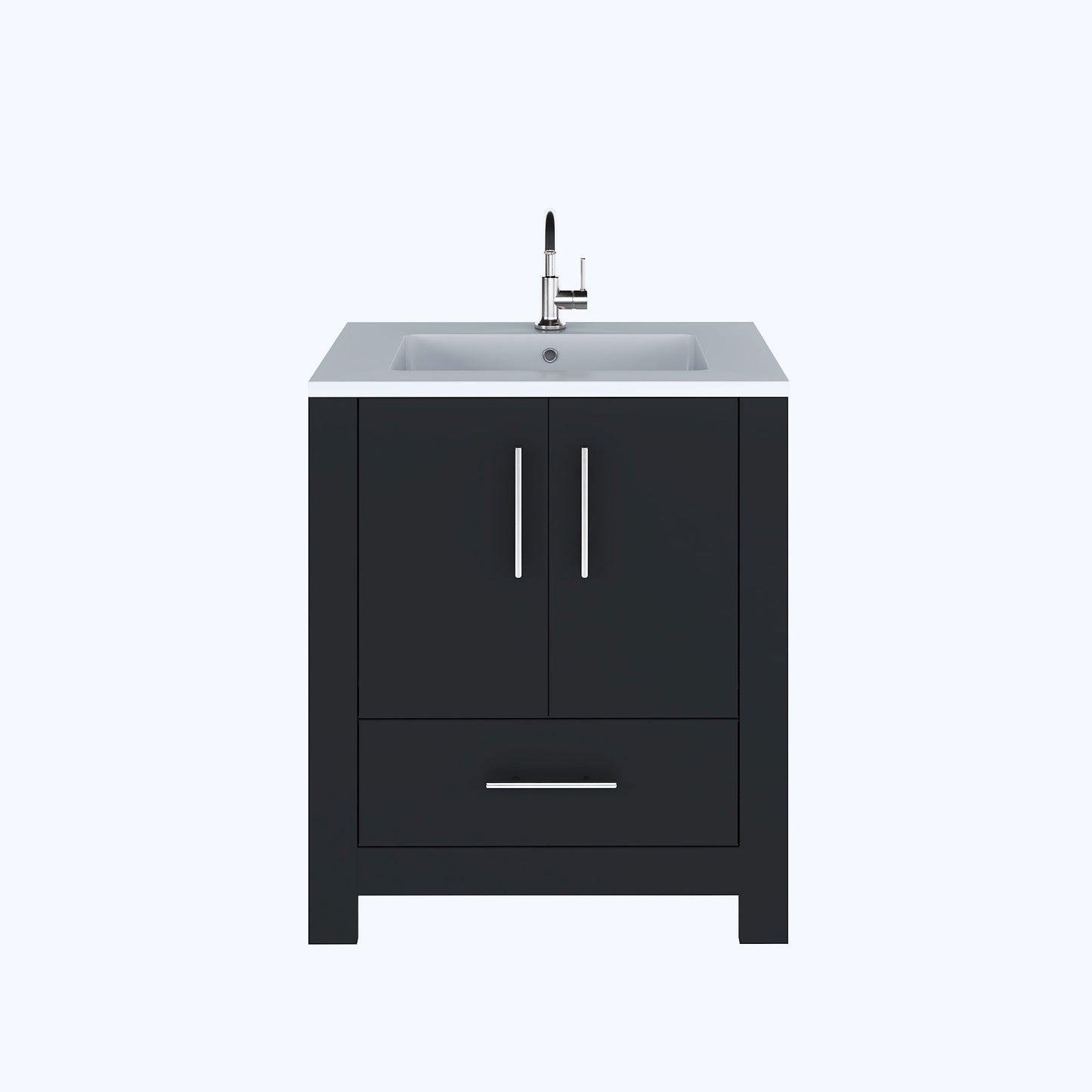 Boston 30" Bathroom Vanity with Acrylic integrated counter top