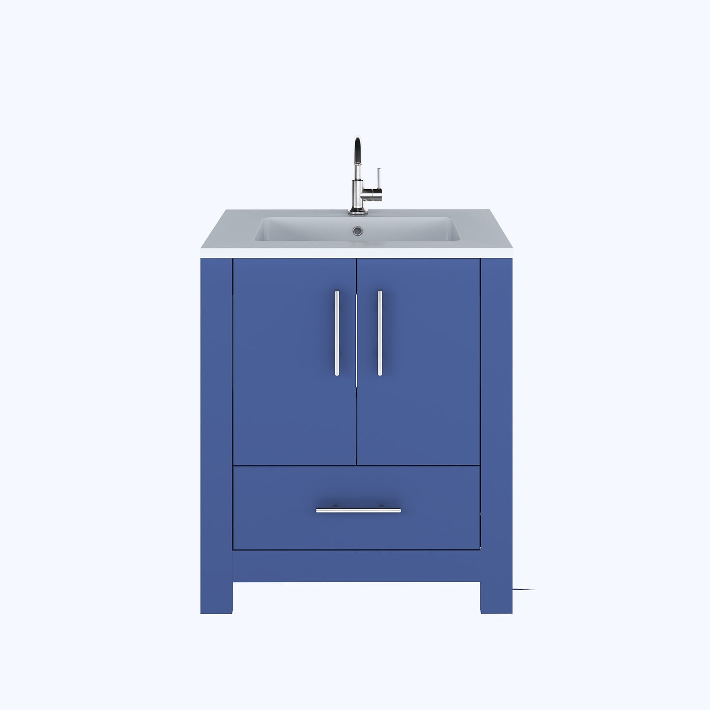 Boston 30" Bathroom Vanity with Acrylic integrated counter top