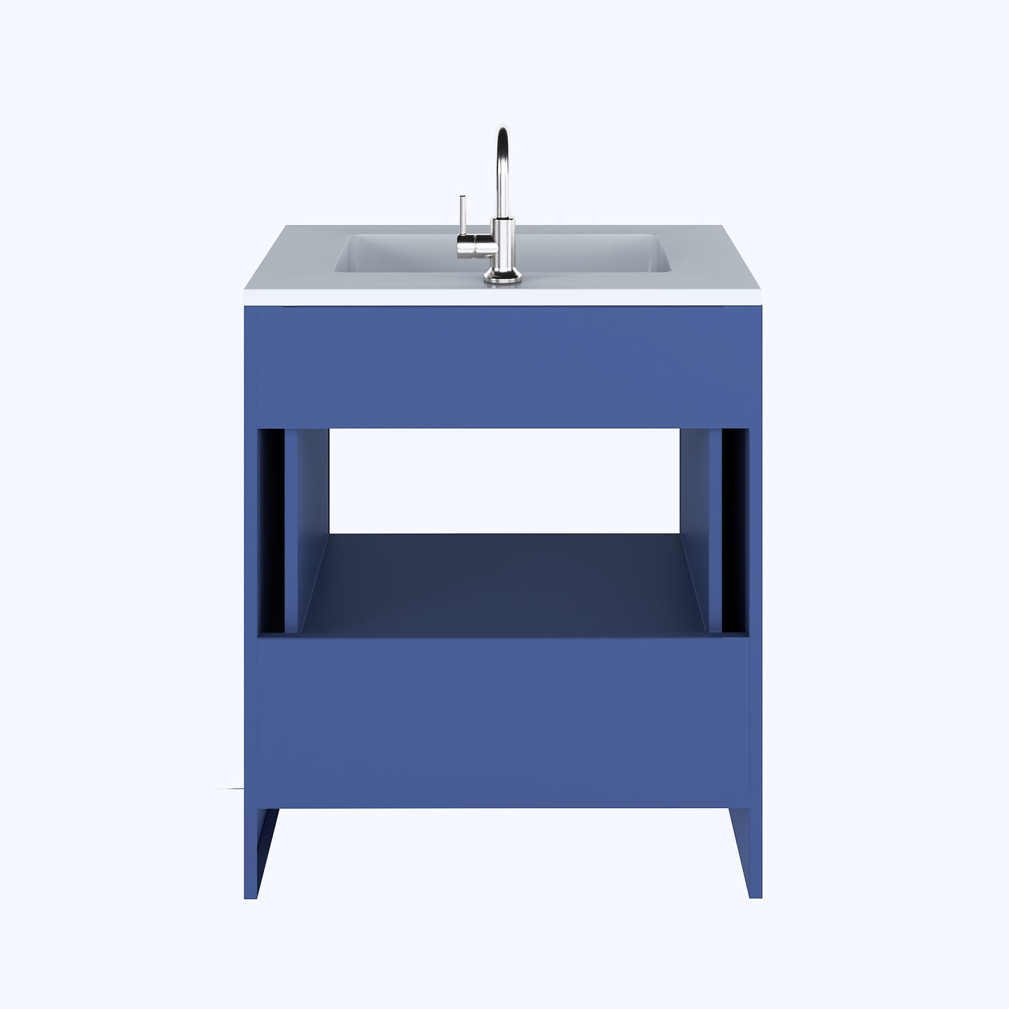 Boston 30" Bathroom Vanity with Acrylic integrated counter top
