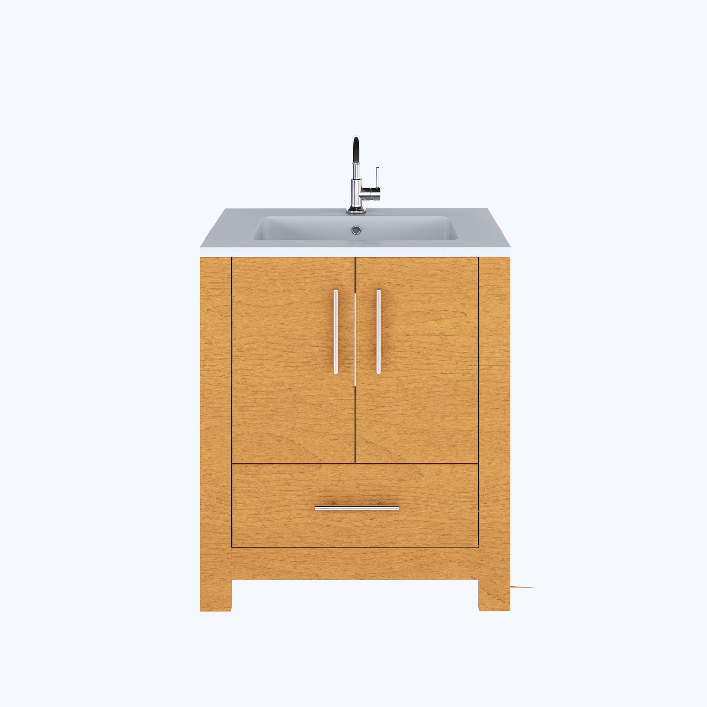 Boston 30" Bathroom Vanity with Acrylic integrated counter top