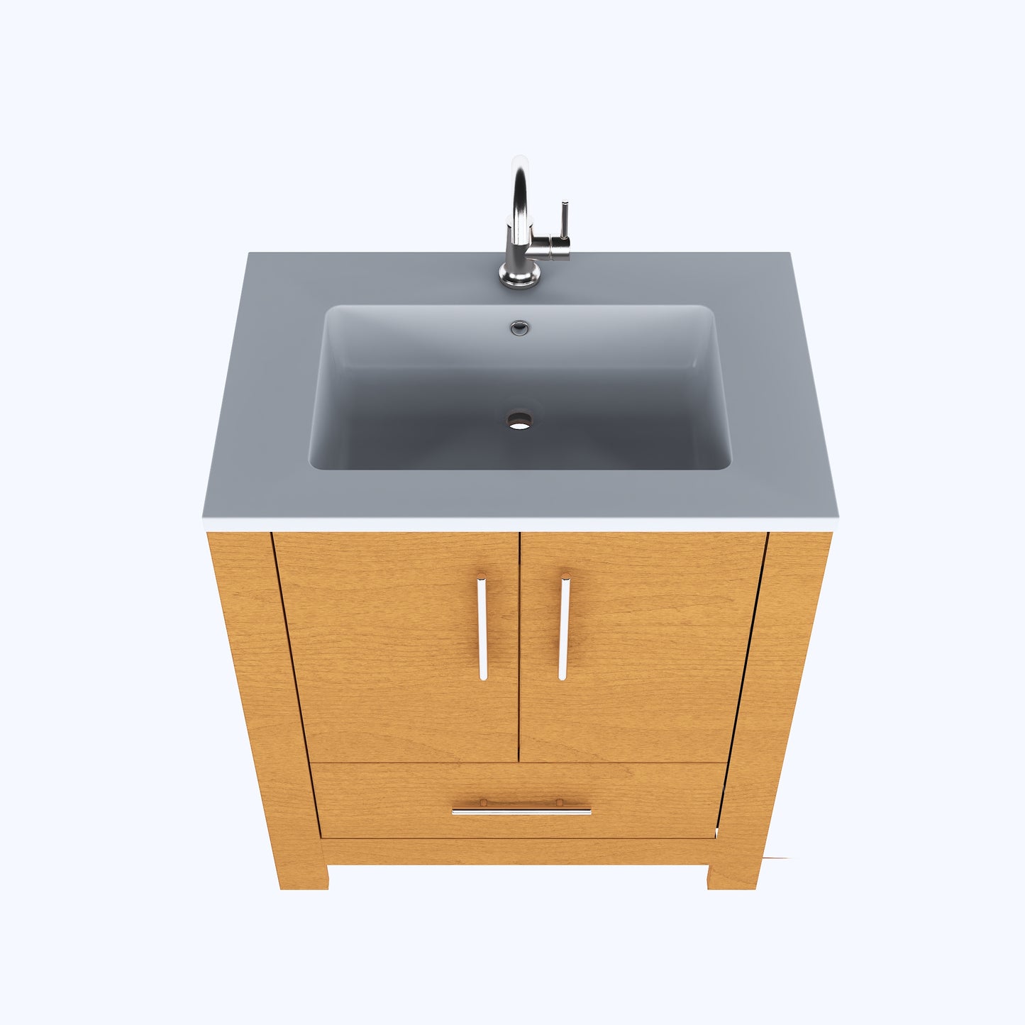 Boston 30" Bathroom Vanity with Acrylic integrated counter top