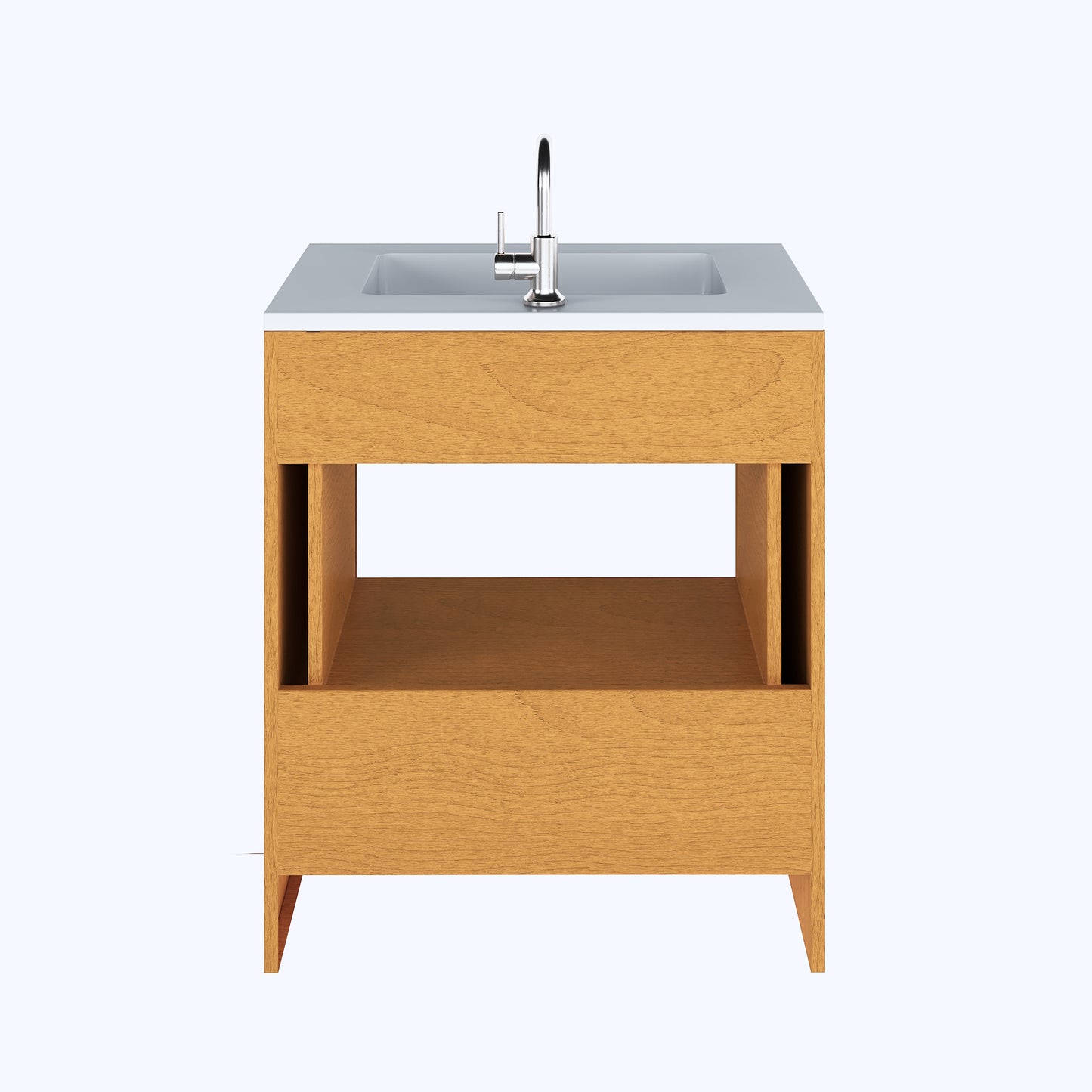 Boston 30" Bathroom Vanity with Acrylic integrated counter top