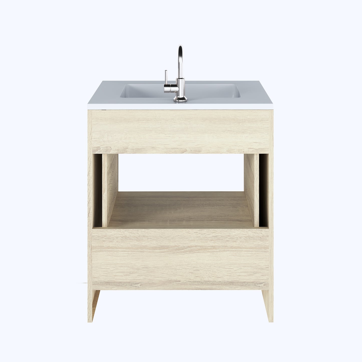 Boston 30" Bathroom Vanity with Acrylic integrated counter top