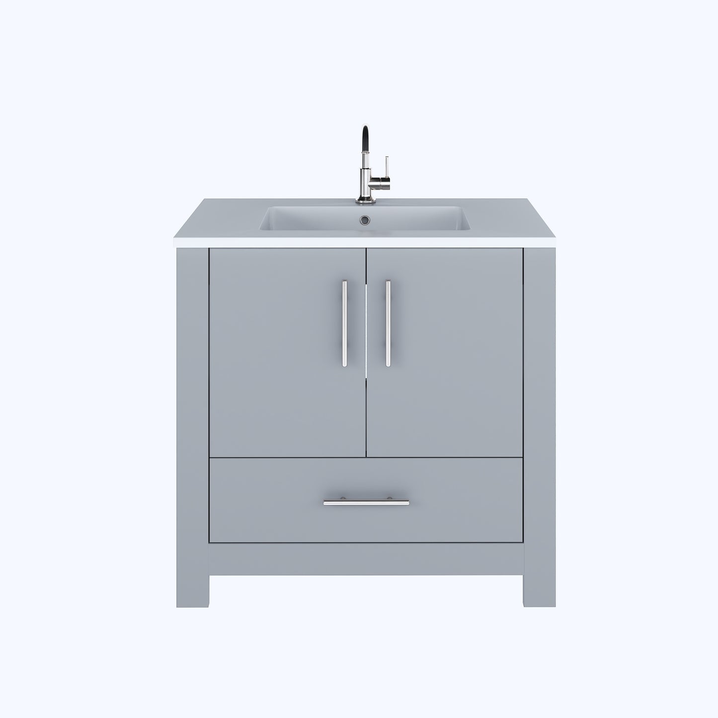 Boston 36" Bathroom Vanity with Acrylic integrated counter top