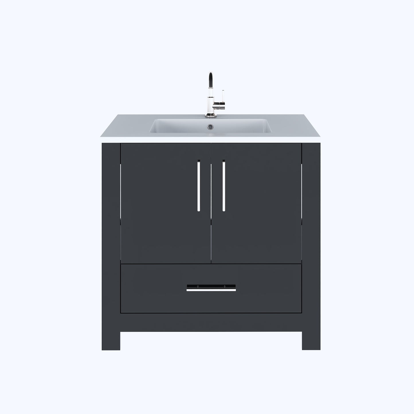 Boston 36" Bathroom Vanity with Acrylic integrated counter top