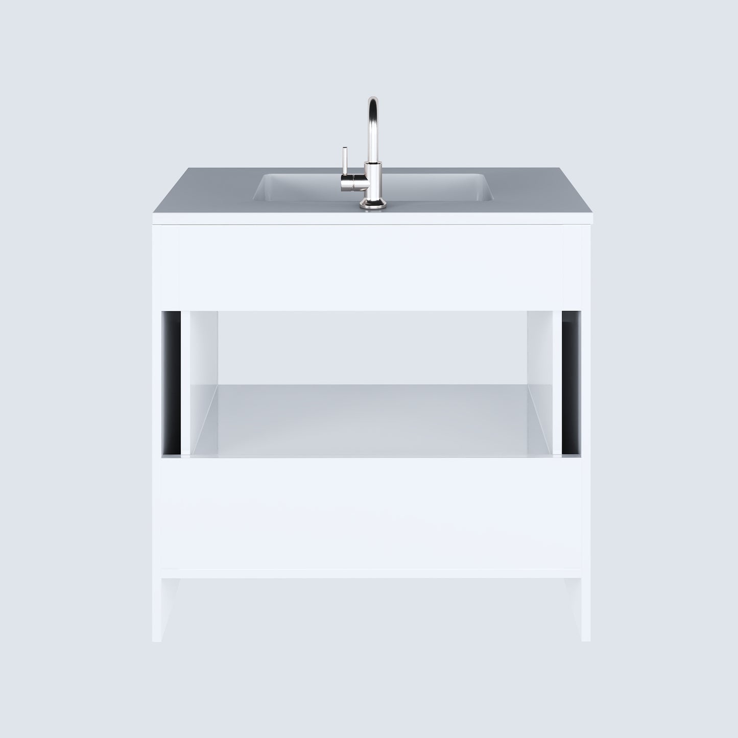 Boston 36" Bathroom Vanity with Acrylic integrated counter top