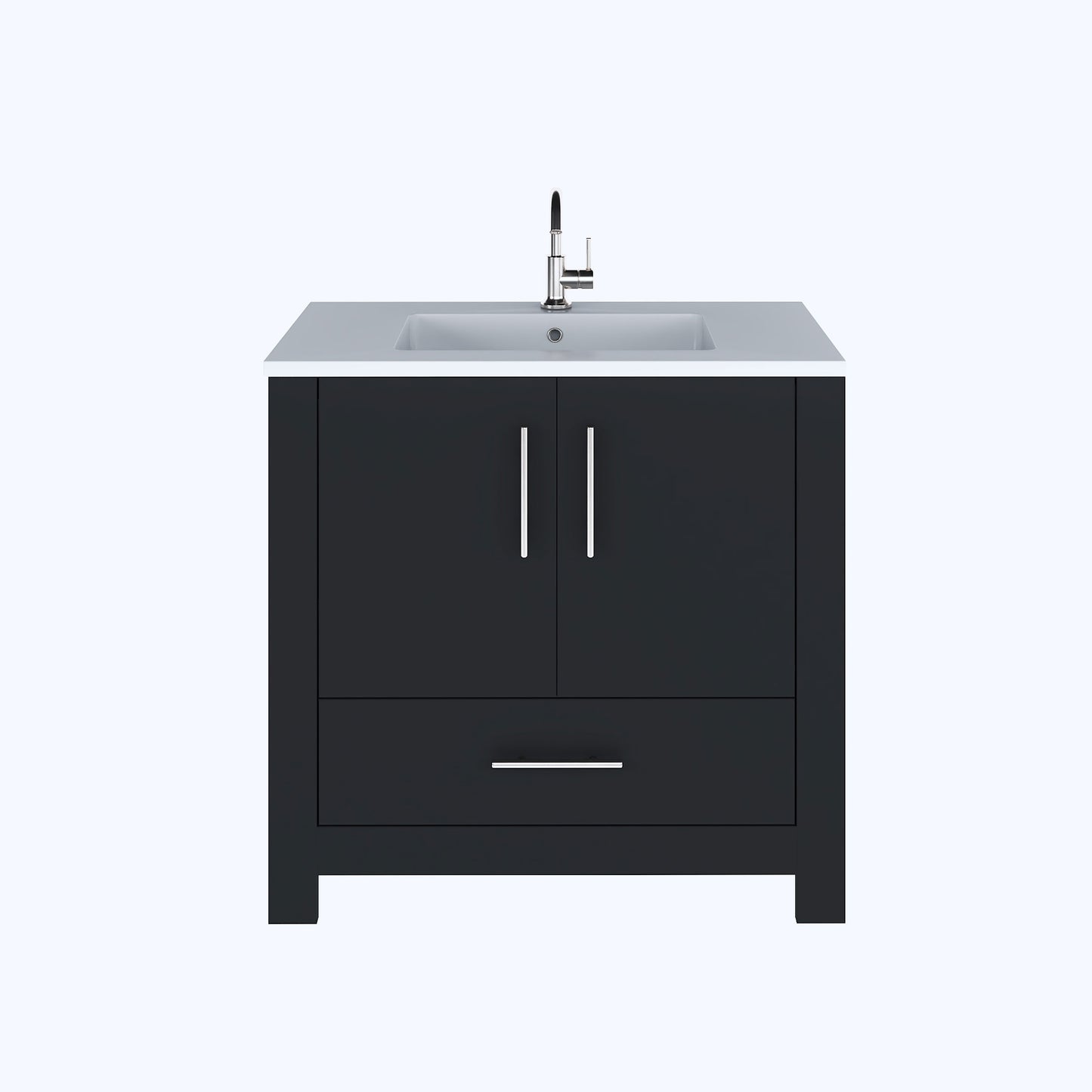 Boston 36" Bathroom Vanity with Acrylic integrated counter top