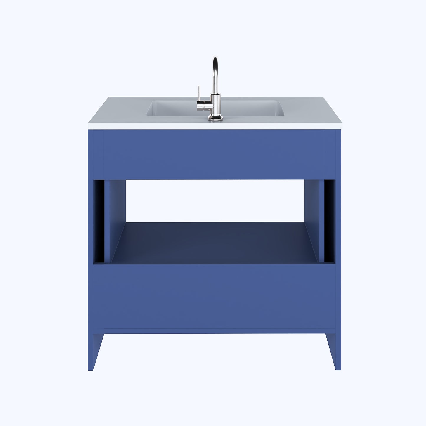 Boston 36" Bathroom Vanity with Acrylic integrated counter top
