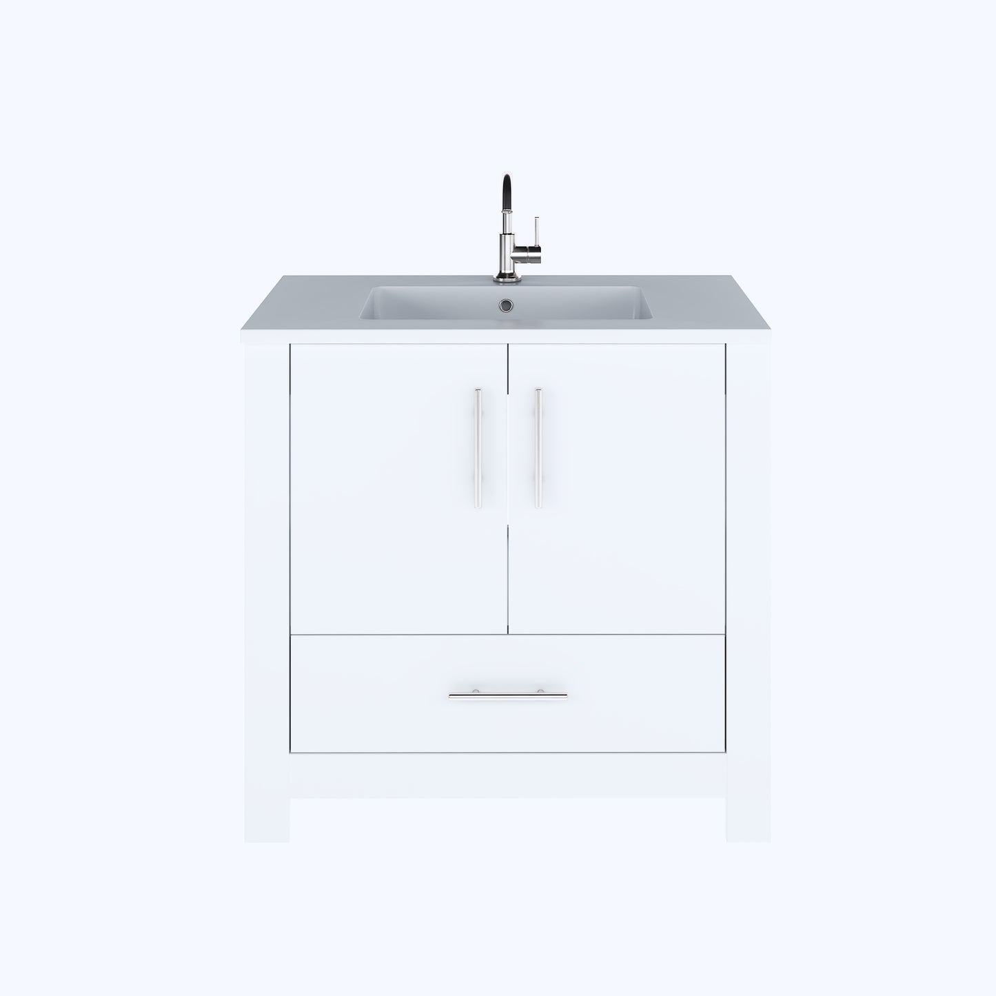 Boston 36" Bathroom Vanity with Acrylic integrated counter top