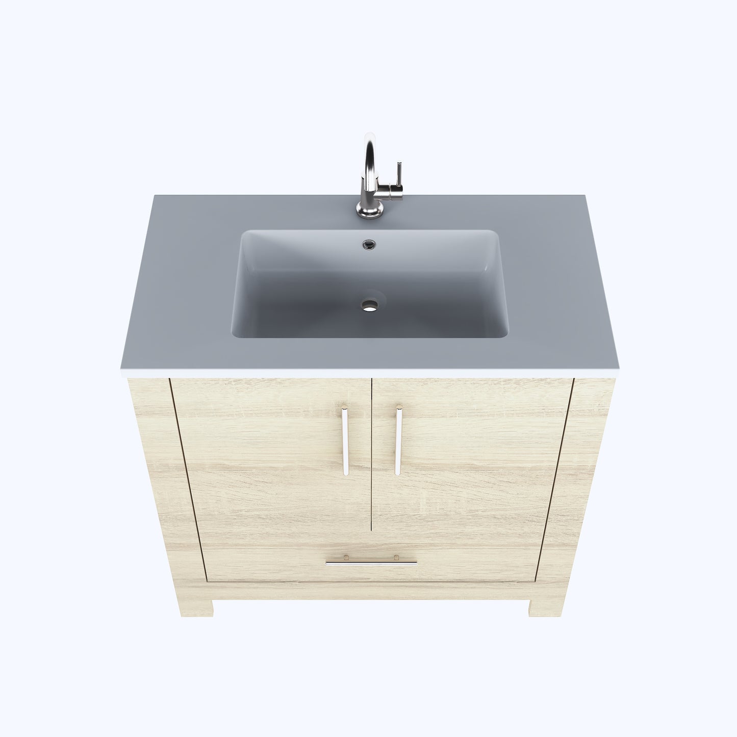 Boston 36" Bathroom Vanity with Acrylic integrated counter top