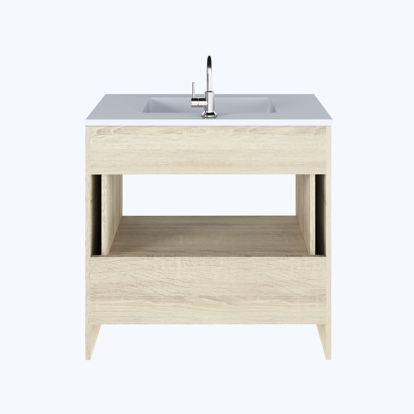 Boston 36" Bathroom Vanity with Acrylic integrated counter top