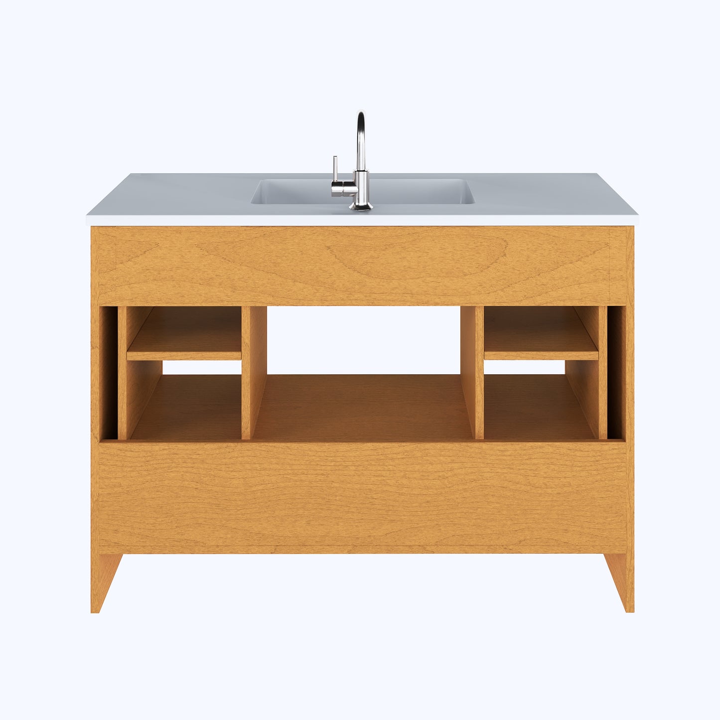 Boston 48" Bathroom Vanity with Acrylic integrated counter top