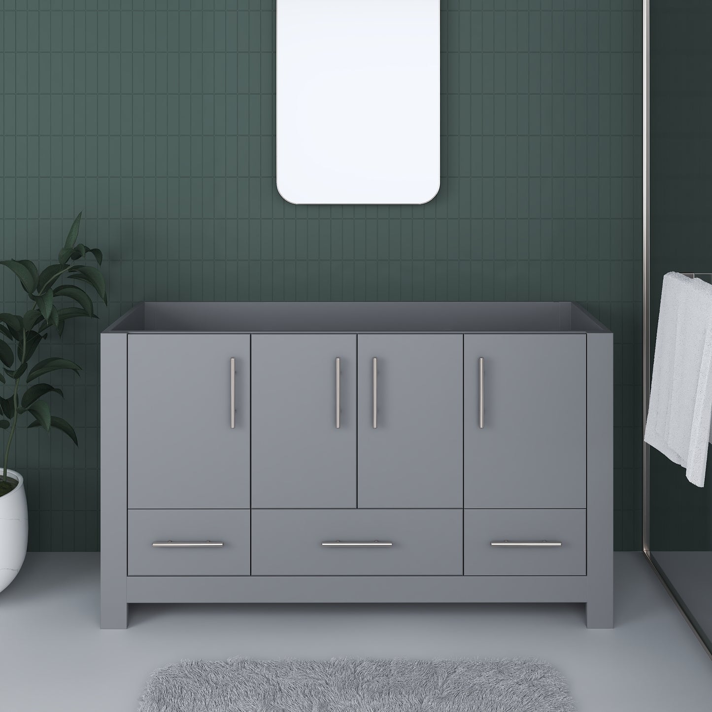 Boston 60" Single Sink Bathroom Vanity Cabinet Only