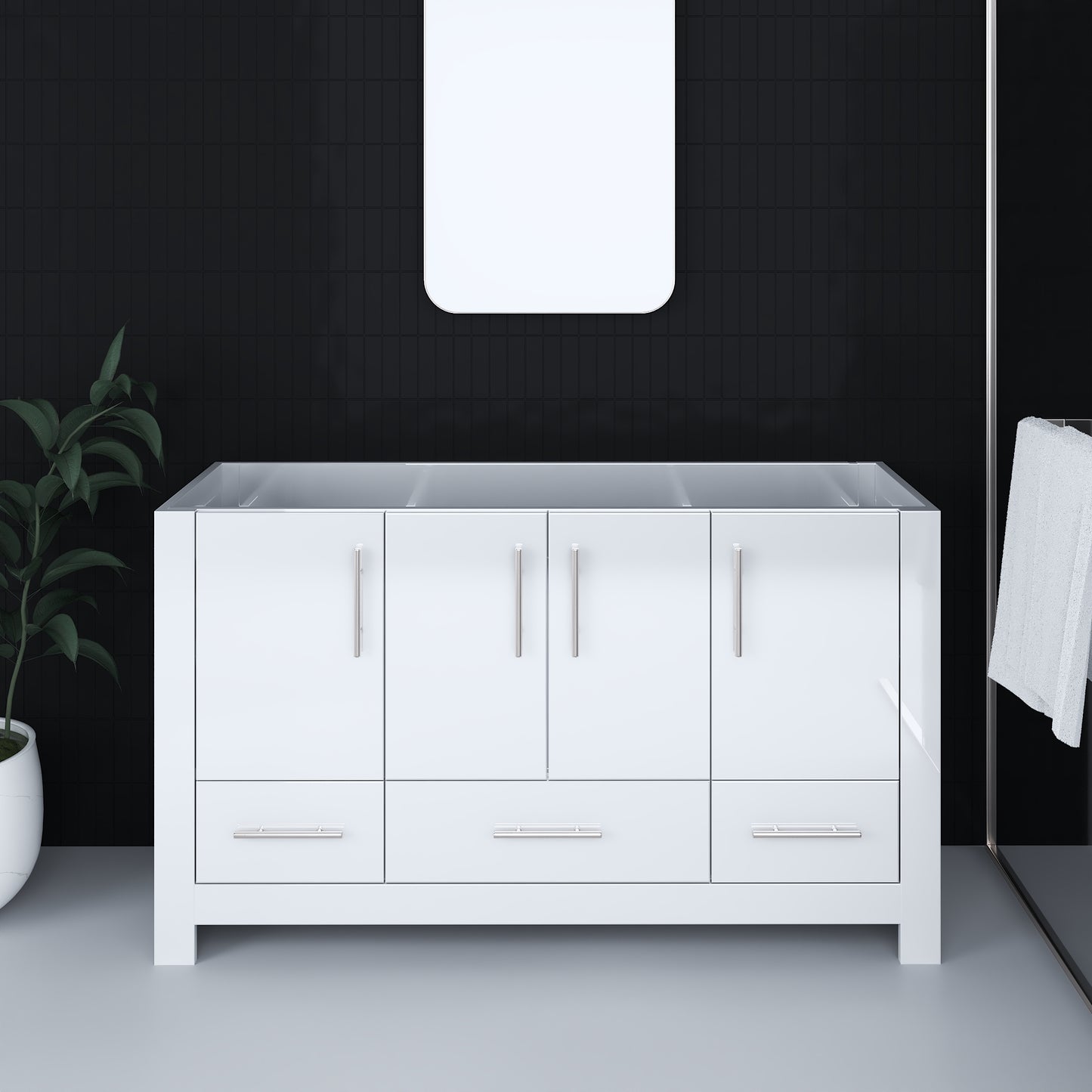 Boston 60" Single Sink Bathroom Vanity Cabinet Only