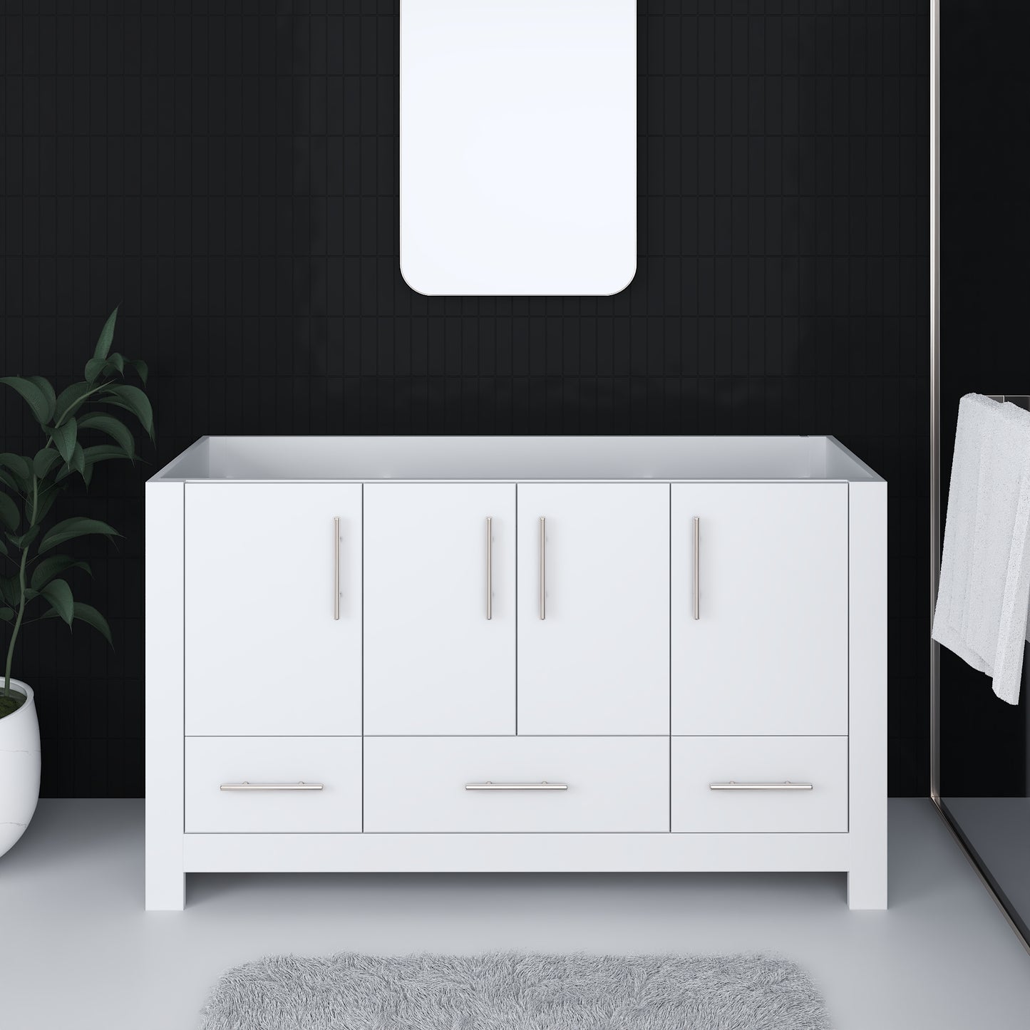 Boston 60" Single Sink Bathroom Vanity Cabinet Only