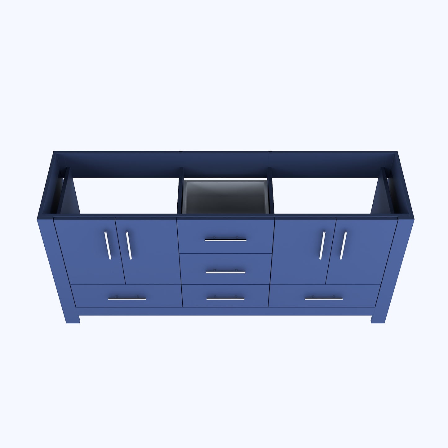 Boston 72" Double Sink Bathroom Vanity Cabinet Only