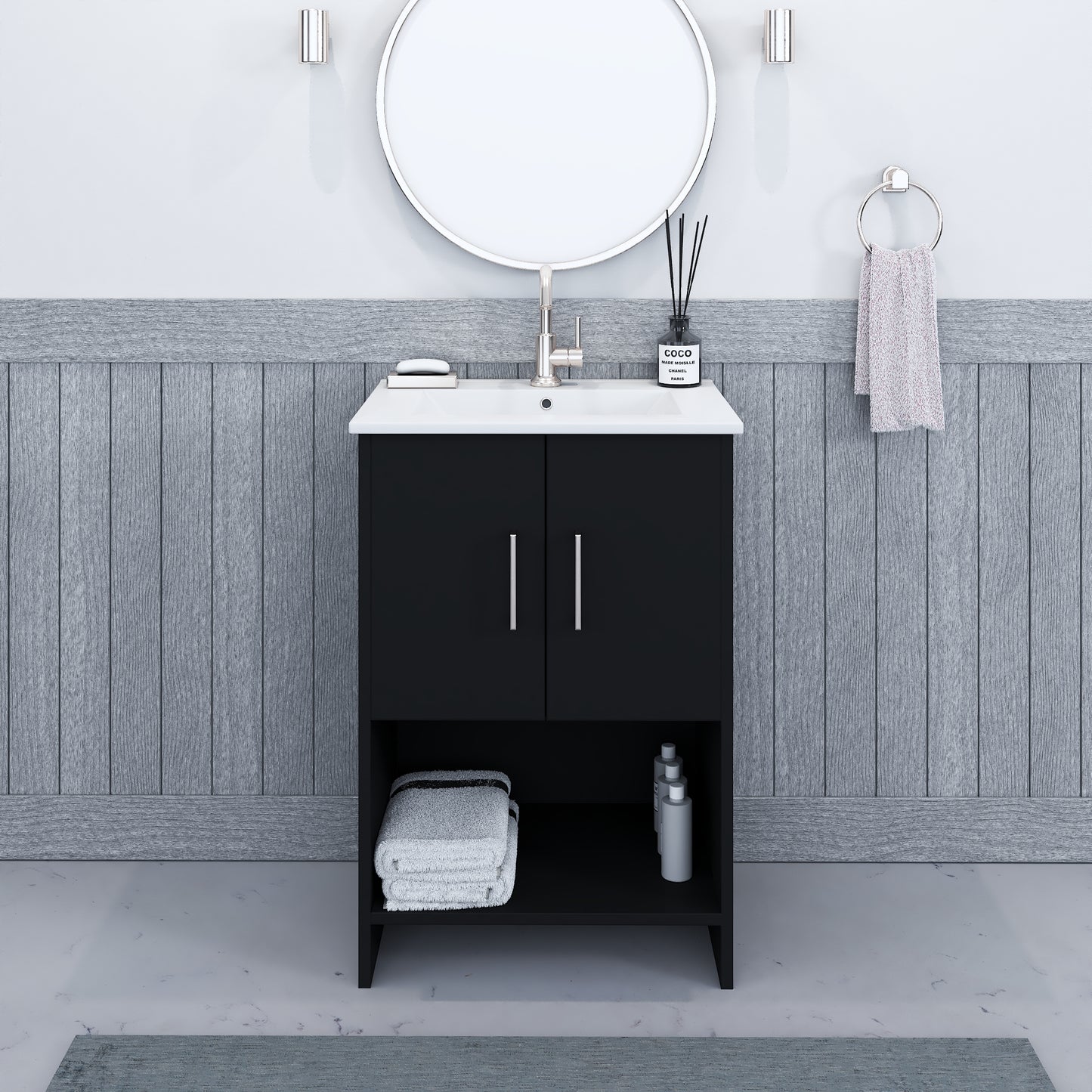 Cabo 24" Bathroom Vanity with Ceramic counter top
