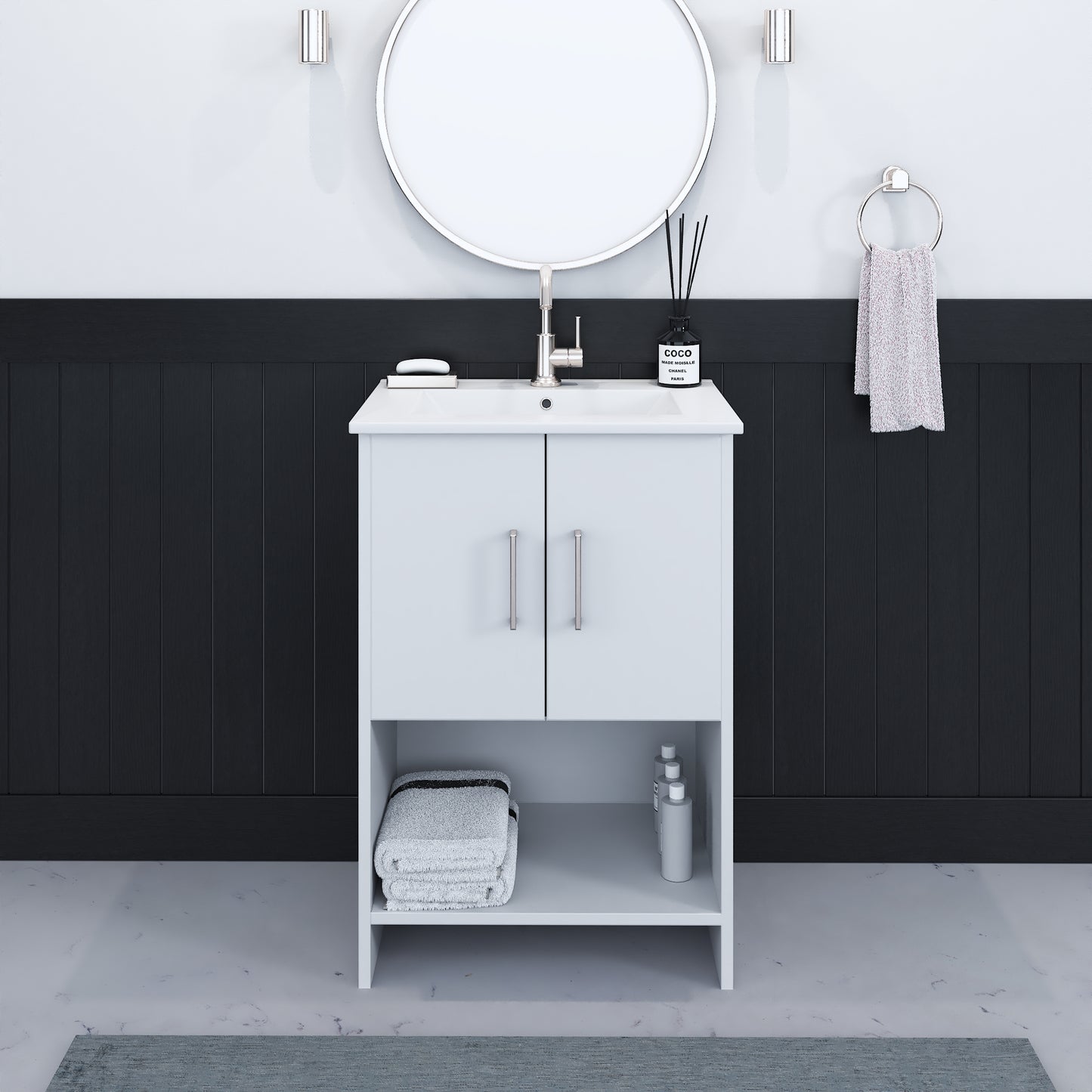 Cabo 24" Bathroom Vanity with Ceramic counter top