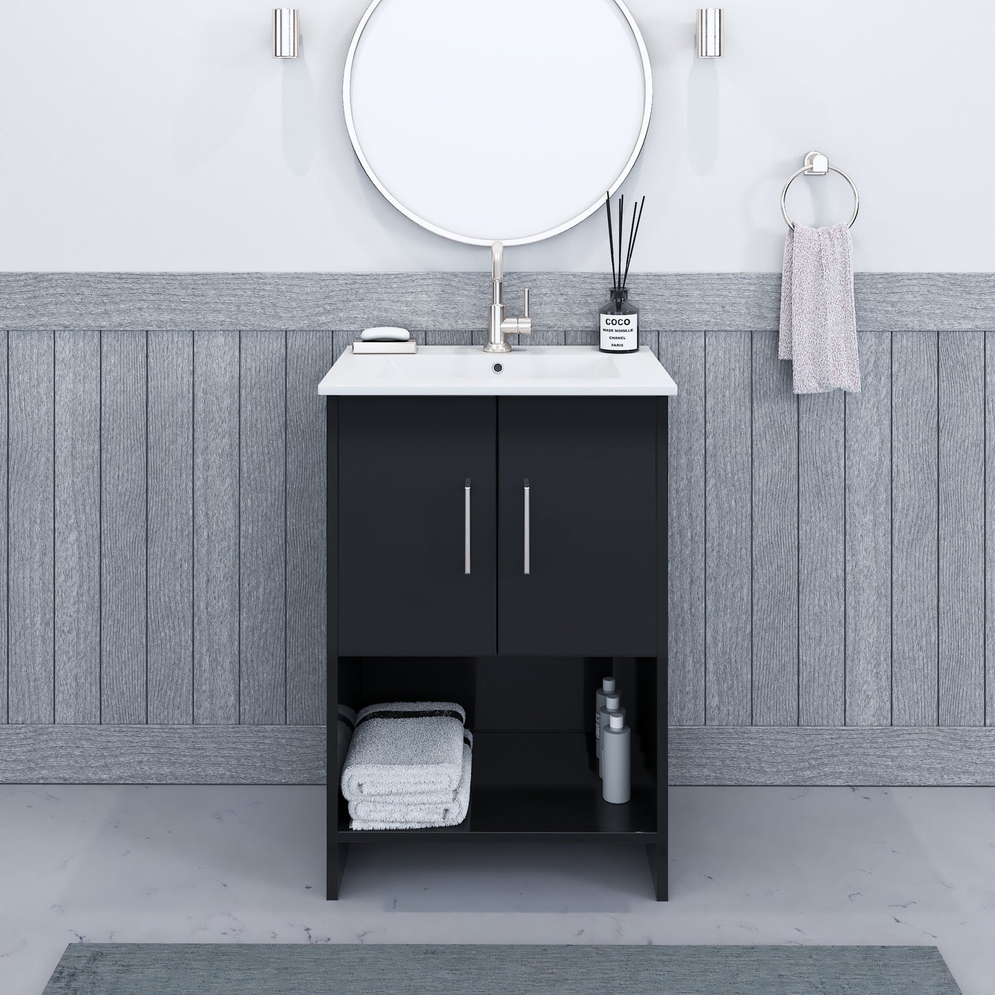 Cabo 24" Bathroom Vanity with Ceramic counter top