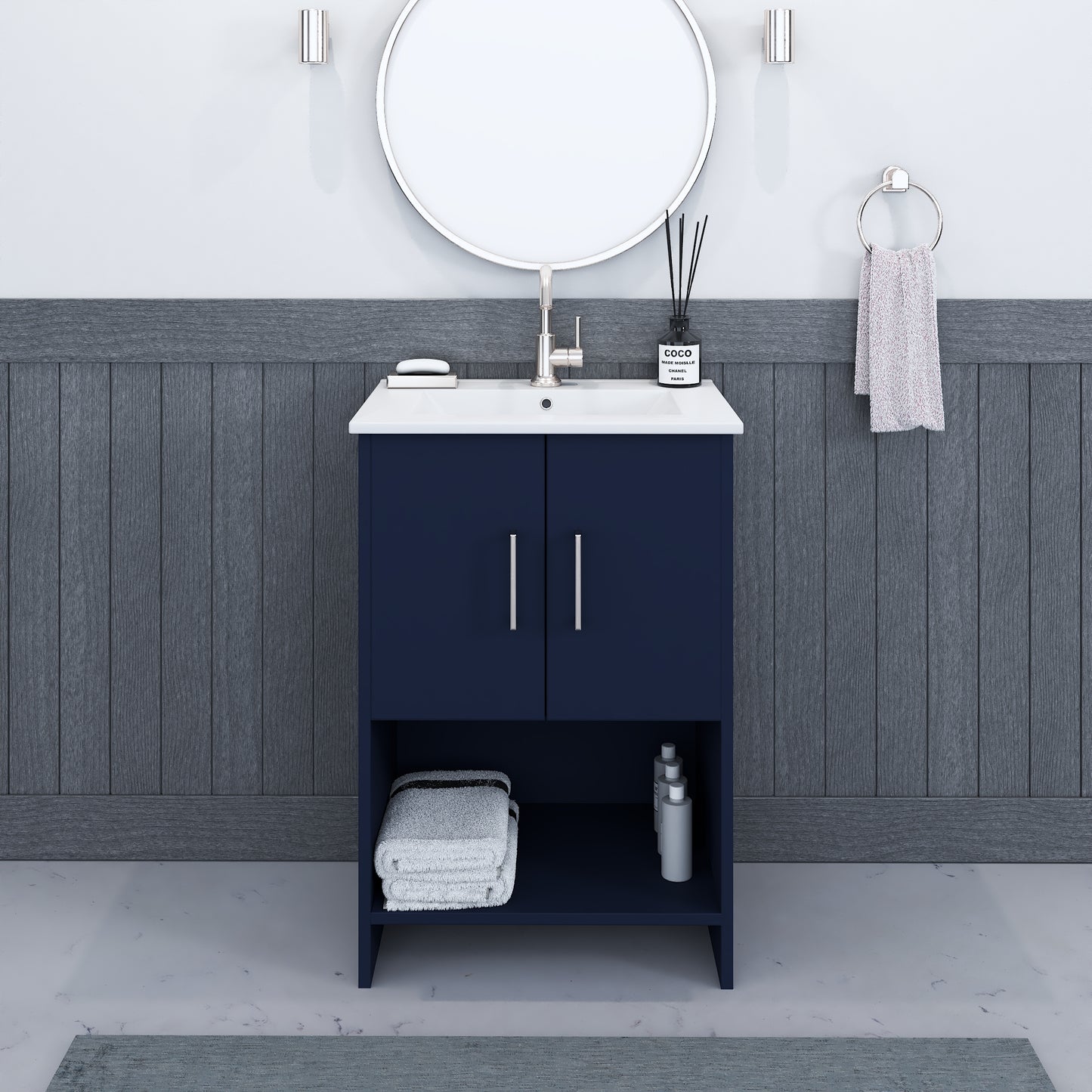 Cabo 24" Bathroom Vanity with Ceramic counter top