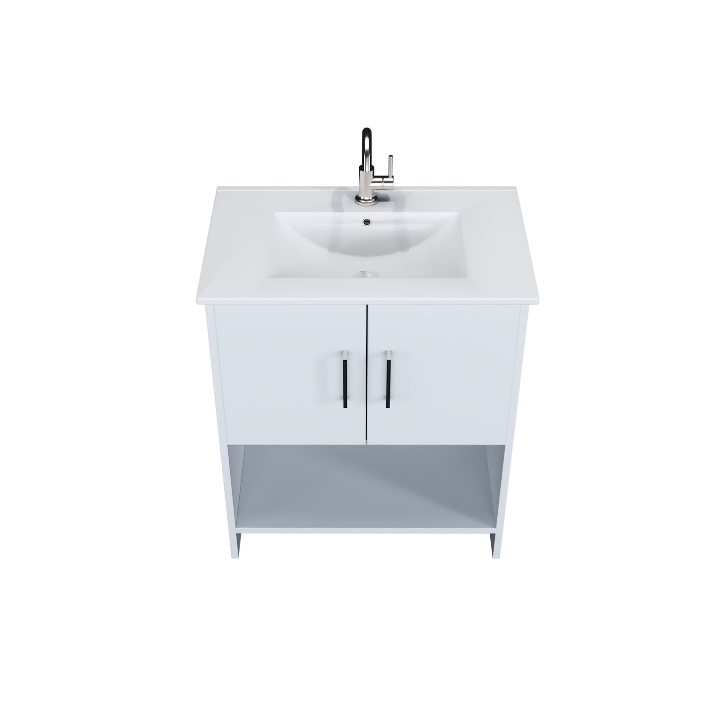 Cabo 30" Bathroom Vanity with Ceramic counter top
