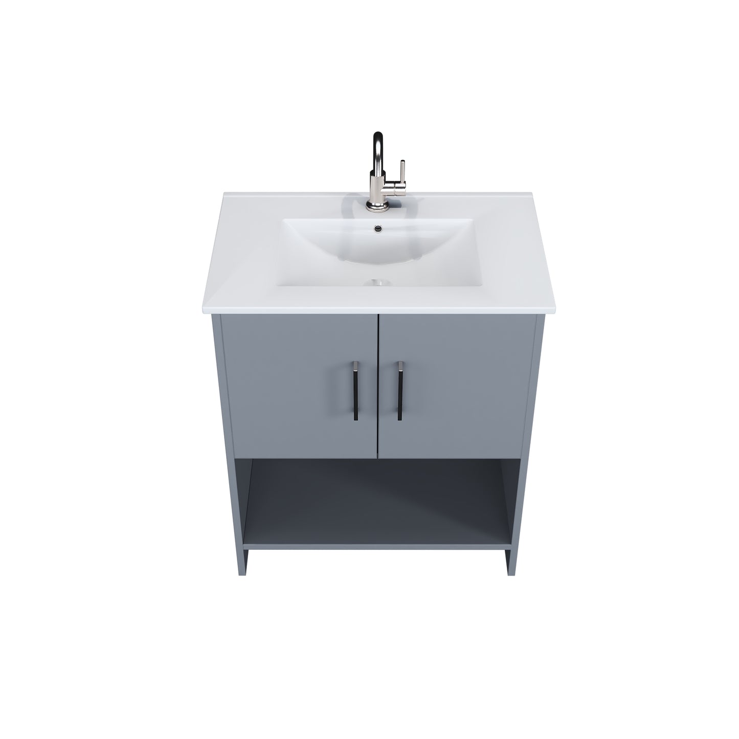 Cabo 30" Bathroom Vanity with Ceramic counter top