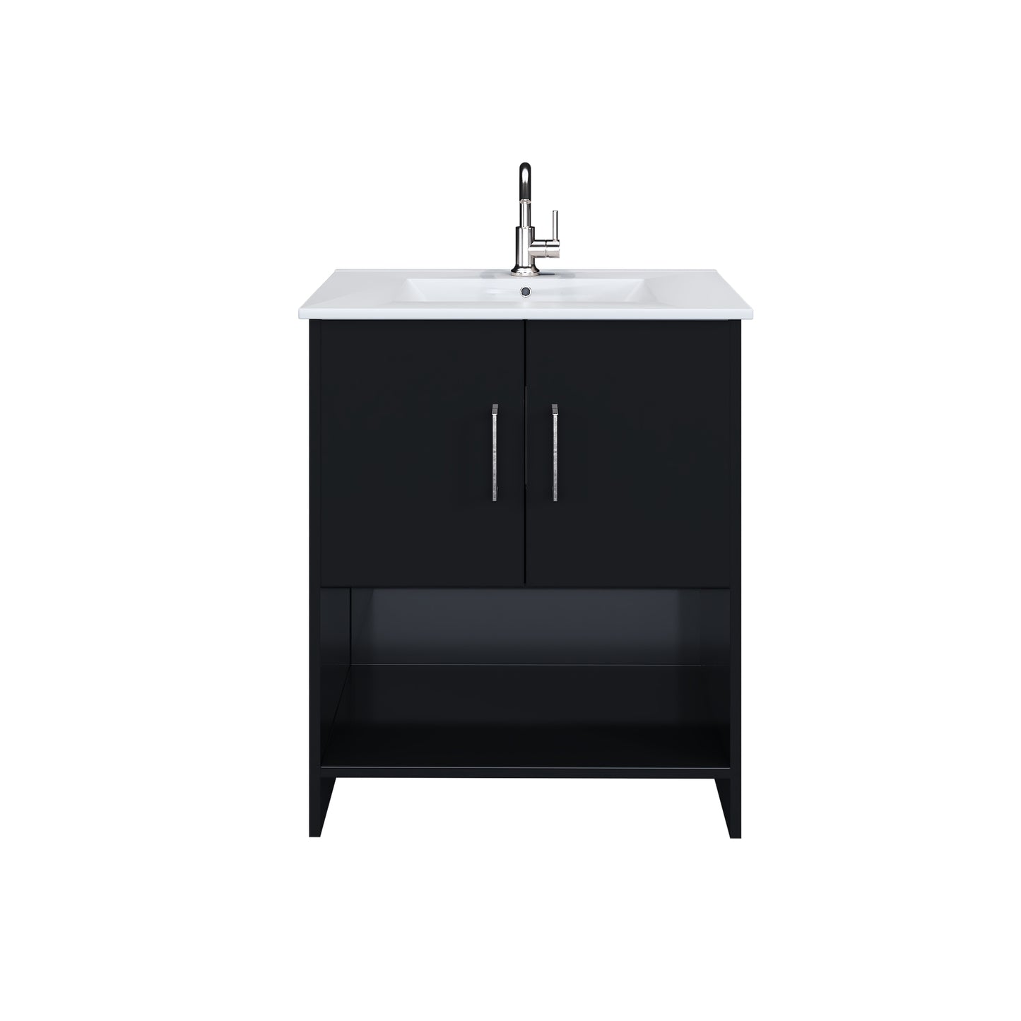 Cabo 30" Bathroom Vanity with Ceramic counter top