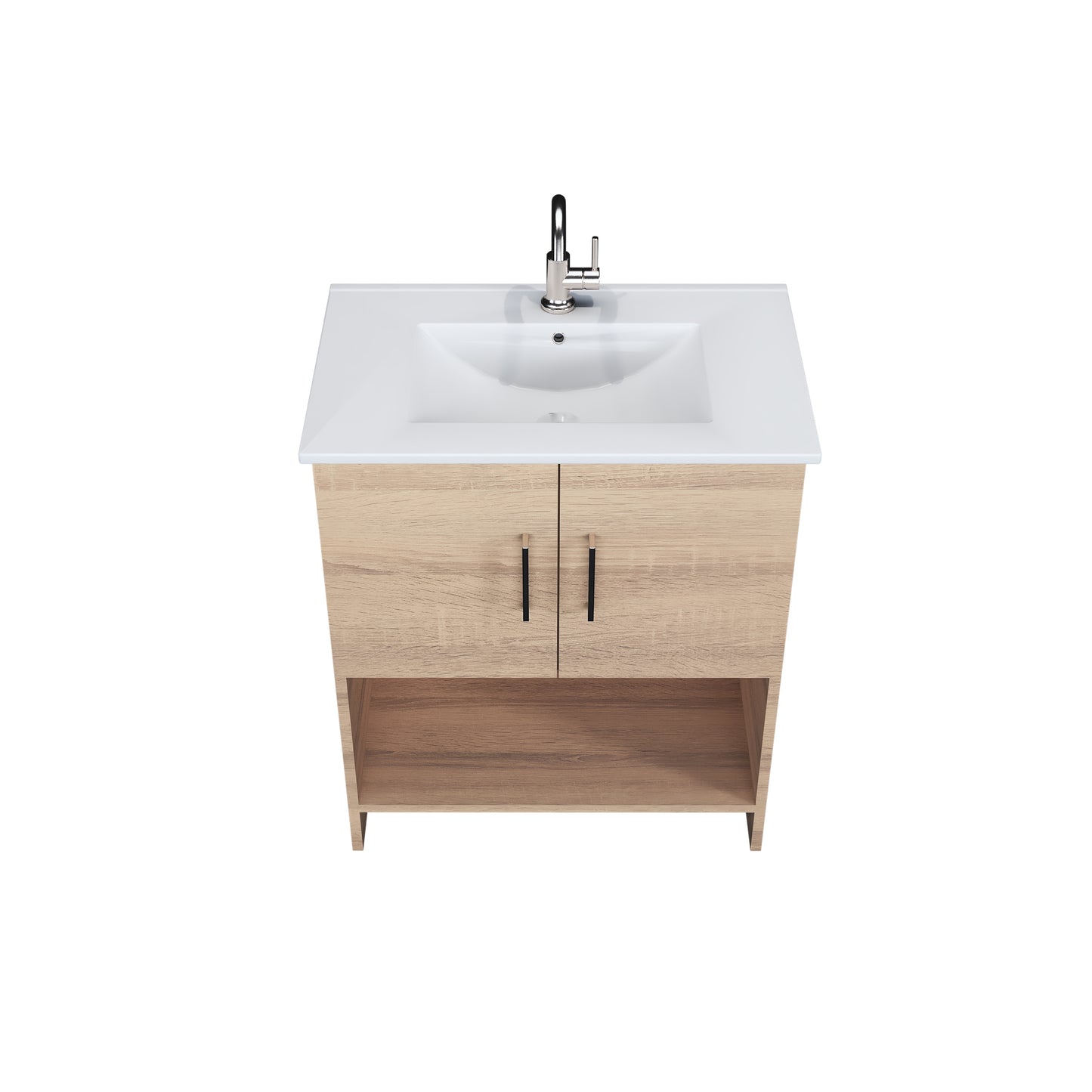 Cabo 30" Bathroom Vanity with Ceramic counter top