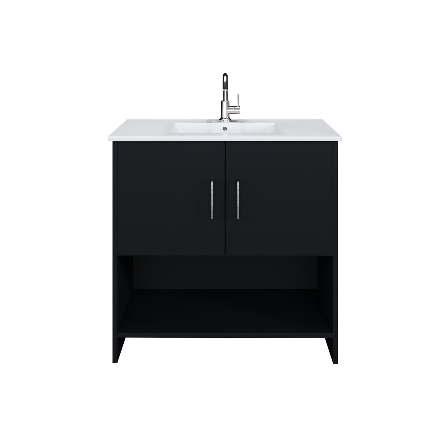 Cabo 36" Bathroom Vanity with Ceramic counter top