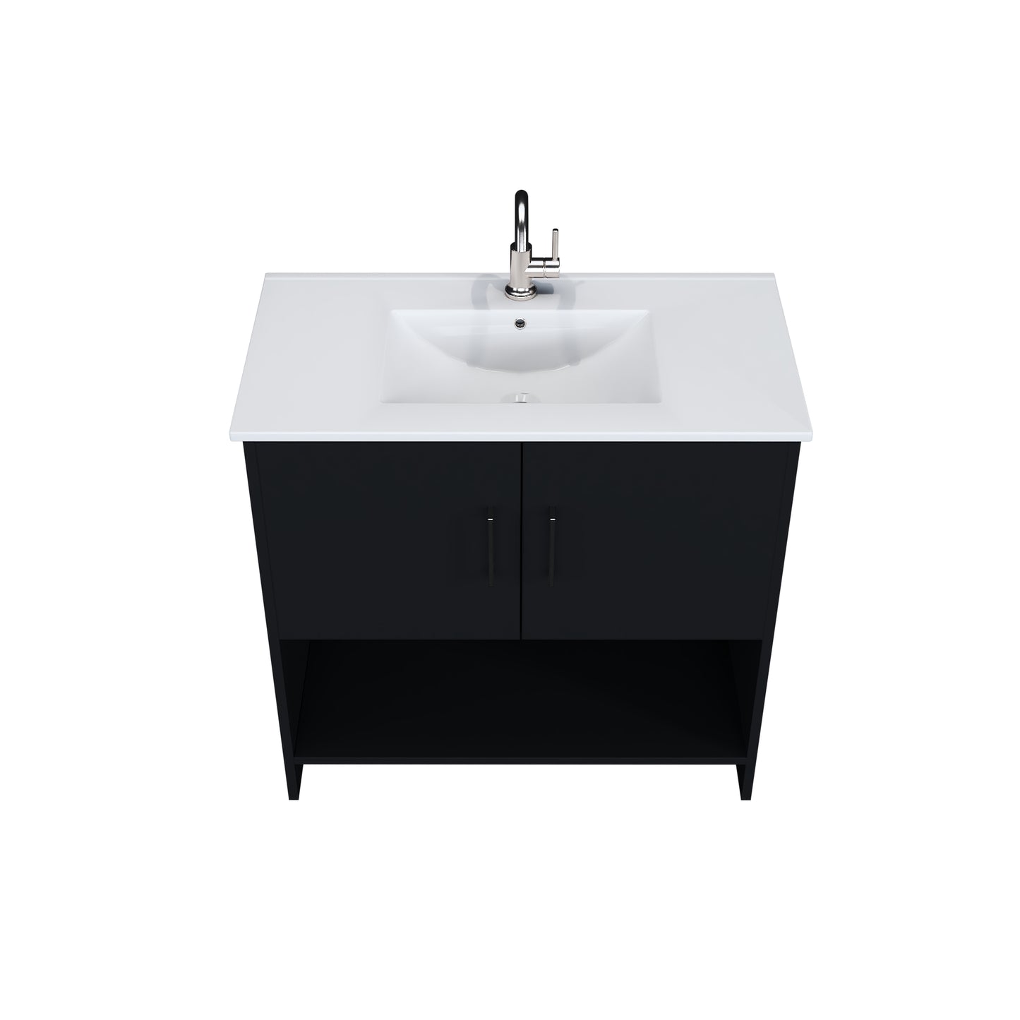 Cabo 36" Bathroom Vanity with Ceramic counter top