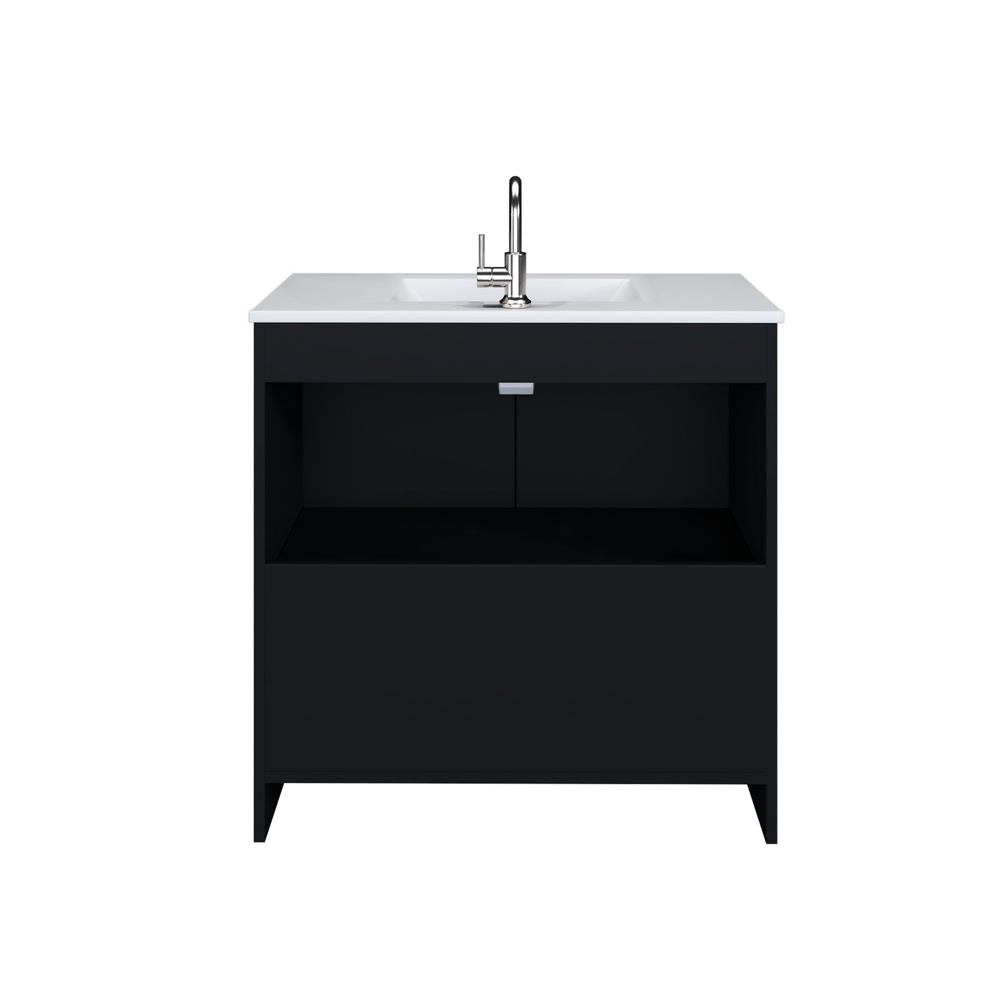Cabo 36" Bathroom Vanity with Ceramic counter top