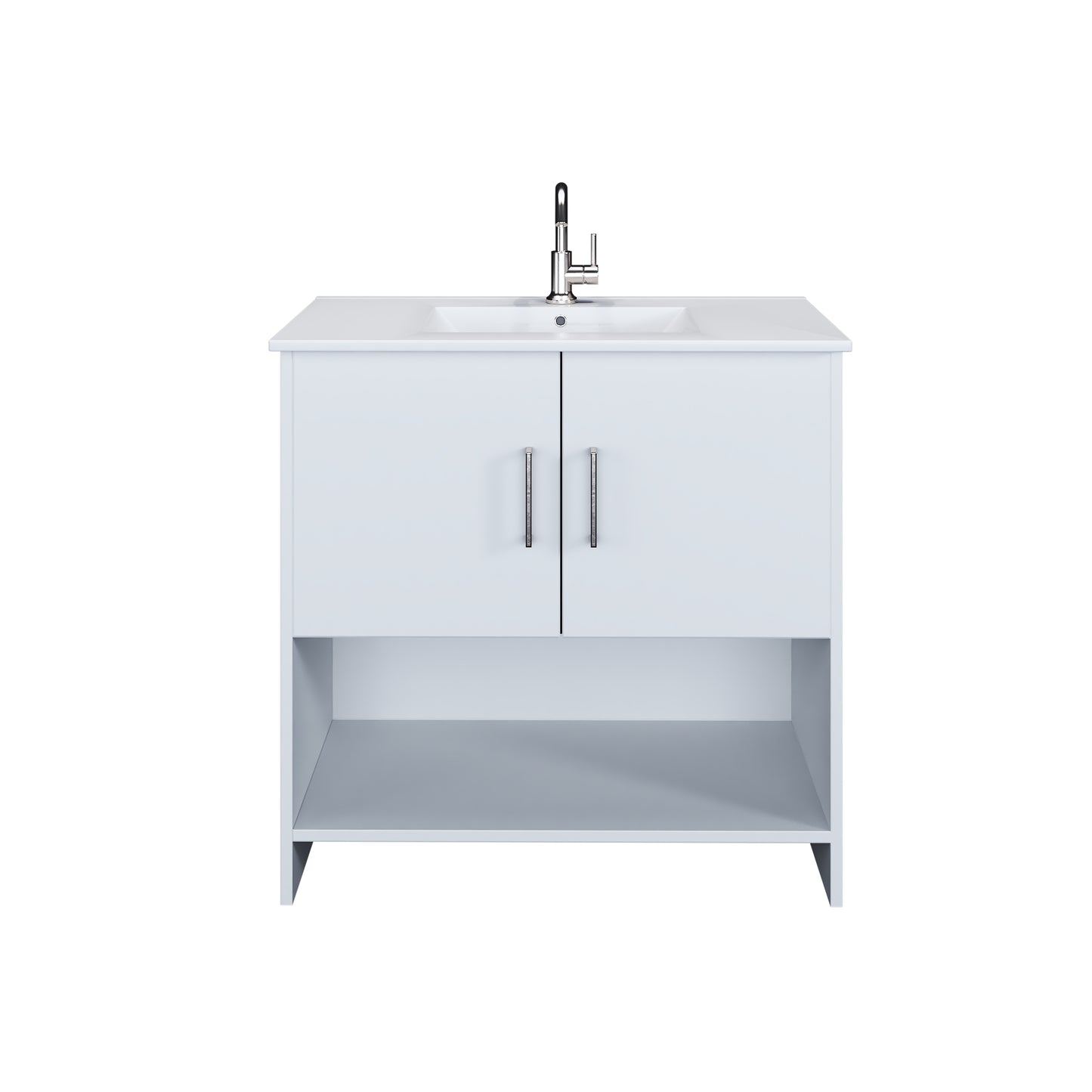 Cabo 36" Bathroom Vanity with Ceramic counter top