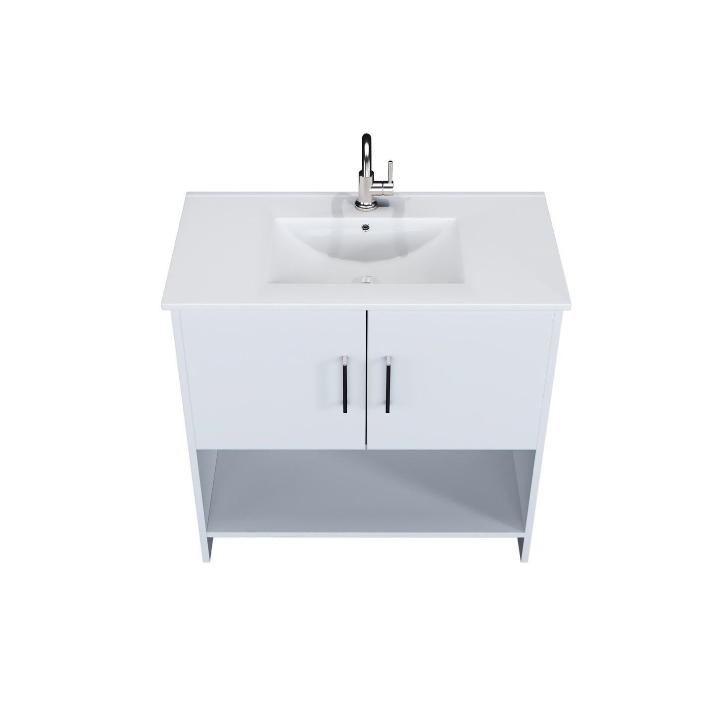 Cabo 36" Bathroom Vanity with Ceramic counter top