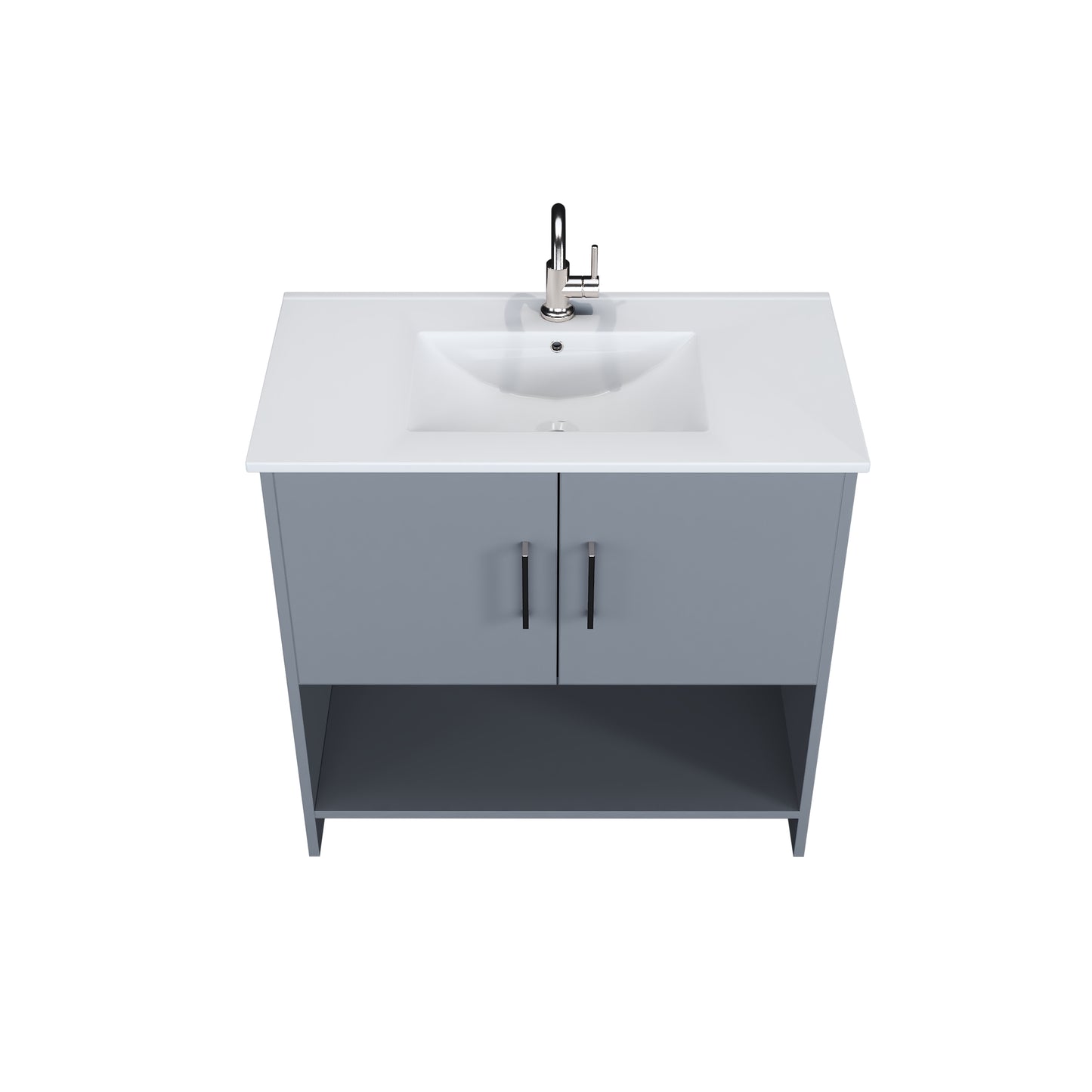 Cabo 36" Bathroom Vanity with Ceramic counter top