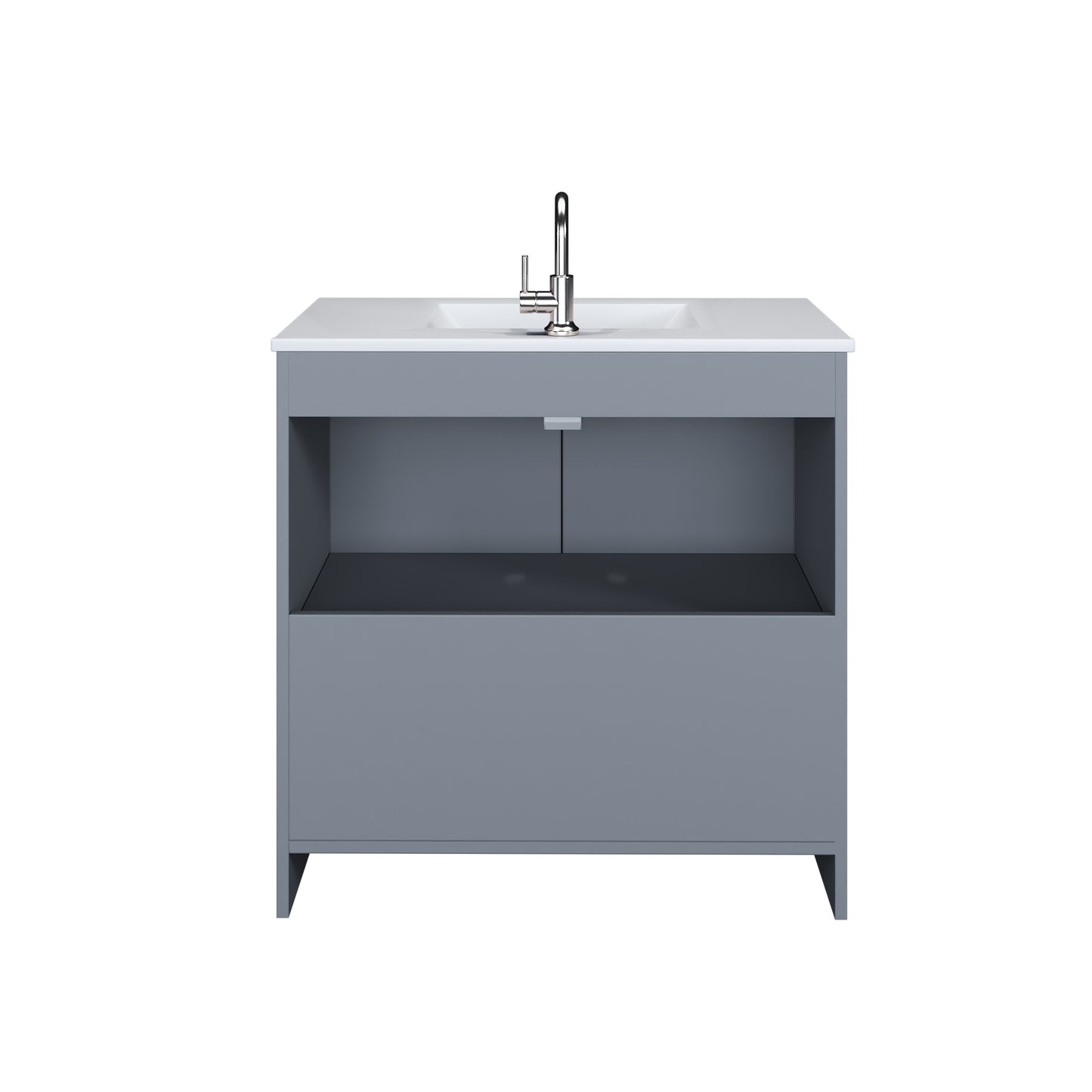 Cabo 36" Bathroom Vanity with Ceramic counter top