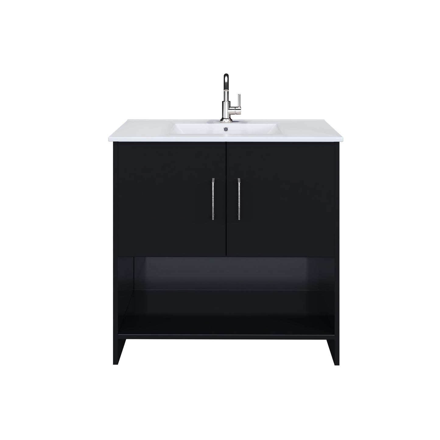 Cabo 36" Bathroom Vanity with Ceramic counter top