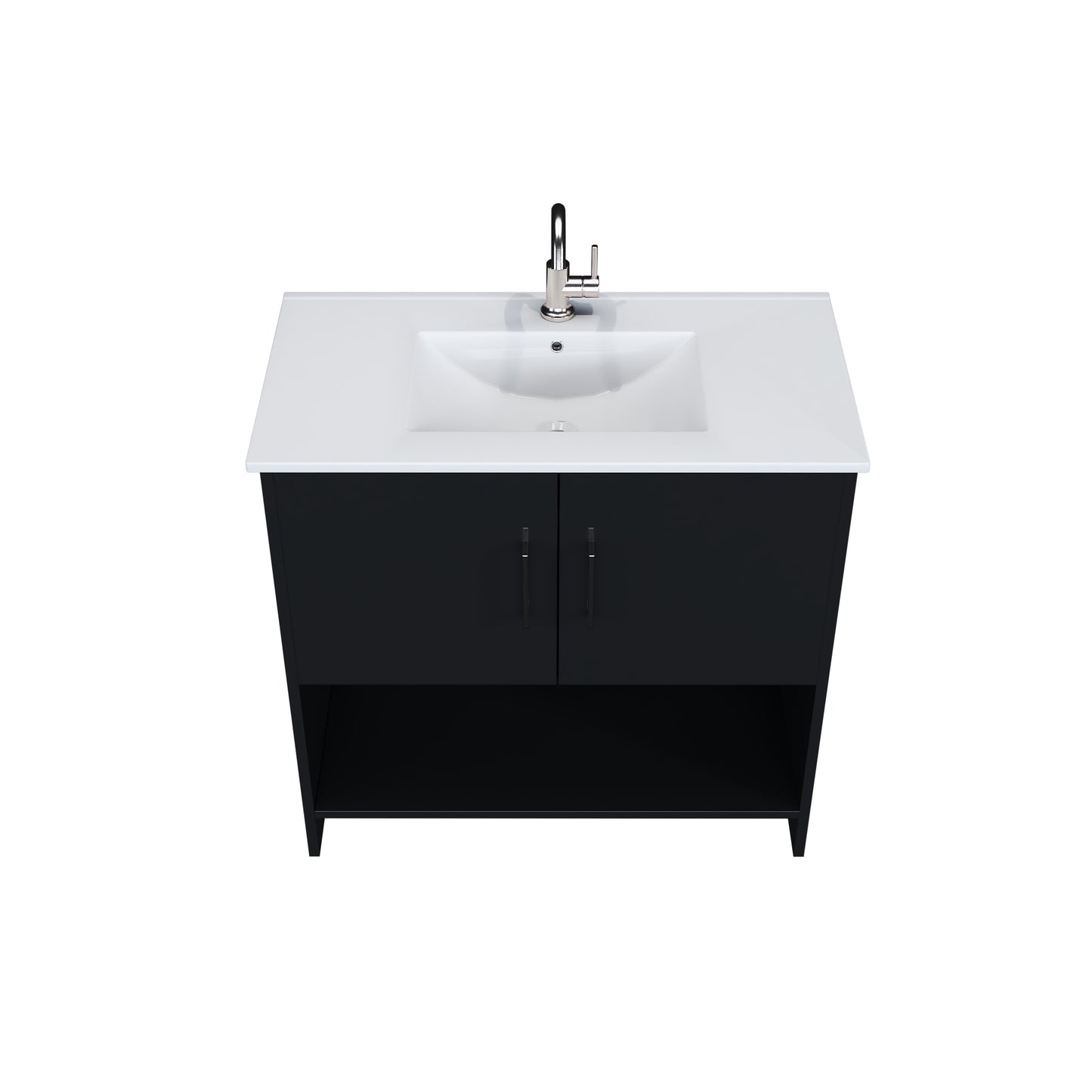Cabo 36" Bathroom Vanity with Ceramic counter top
