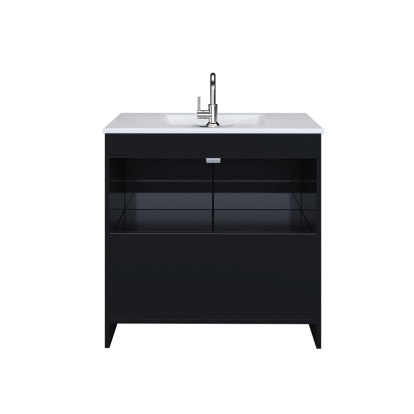 Cabo 36" Bathroom Vanity with Ceramic counter top