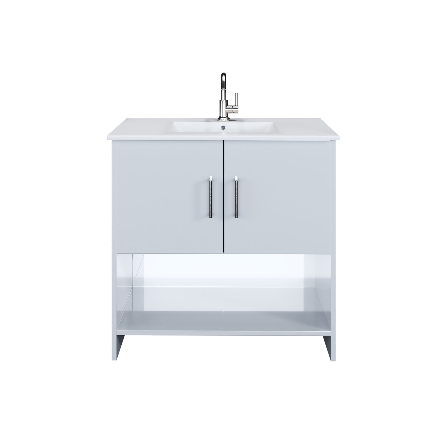 Cabo 36" Bathroom Vanity with Ceramic counter top