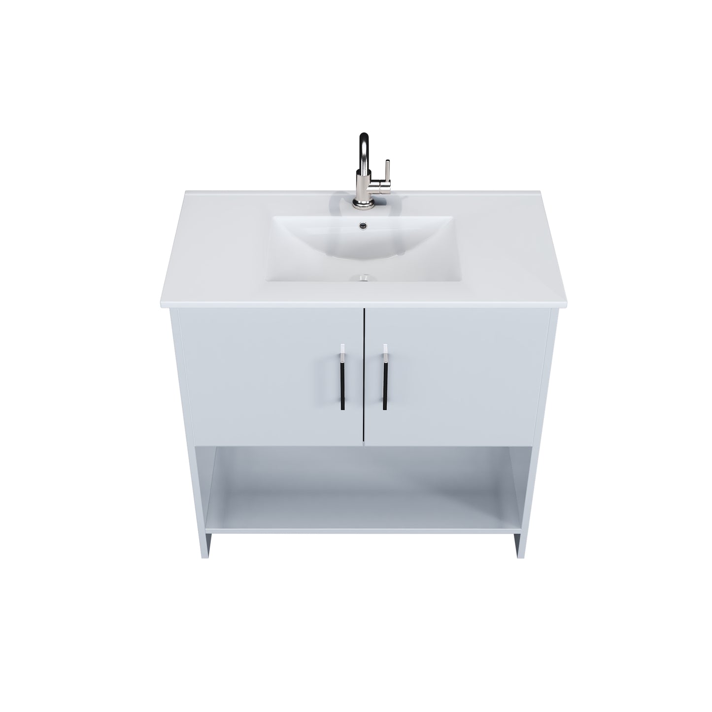 Cabo 36" Bathroom Vanity with Ceramic counter top