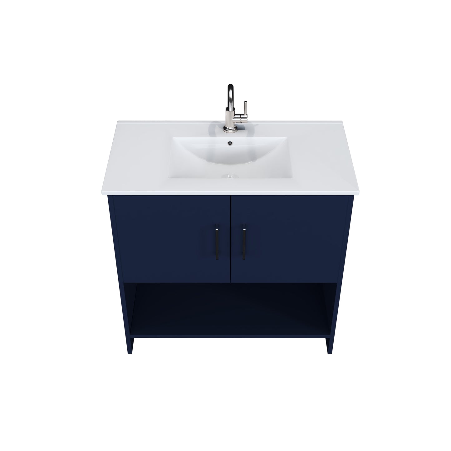 Cabo 36" Bathroom Vanity with Ceramic counter top