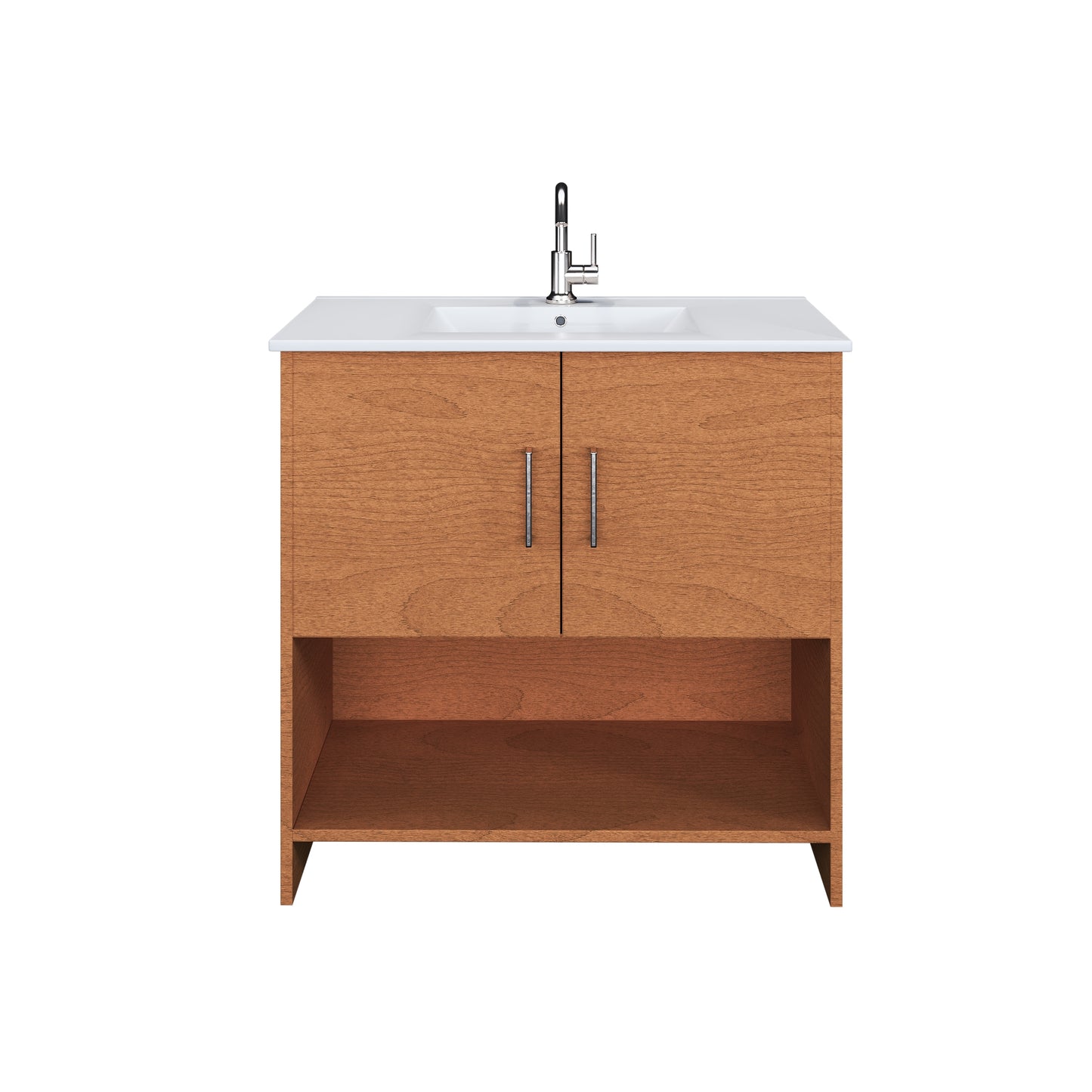 Cabo 36" Bathroom Vanity with Ceramic counter top