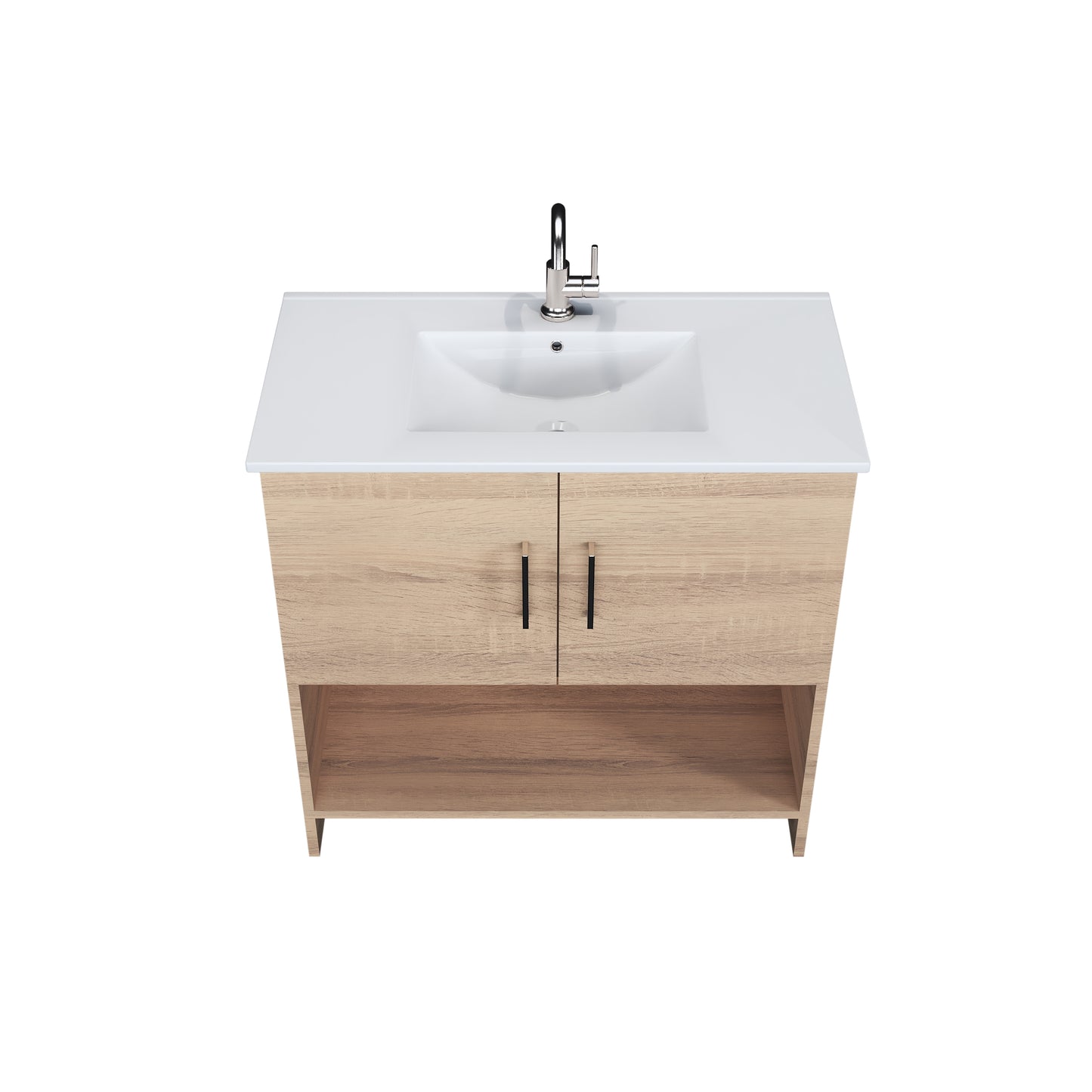 Cabo 36" Bathroom Vanity with Ceramic counter top