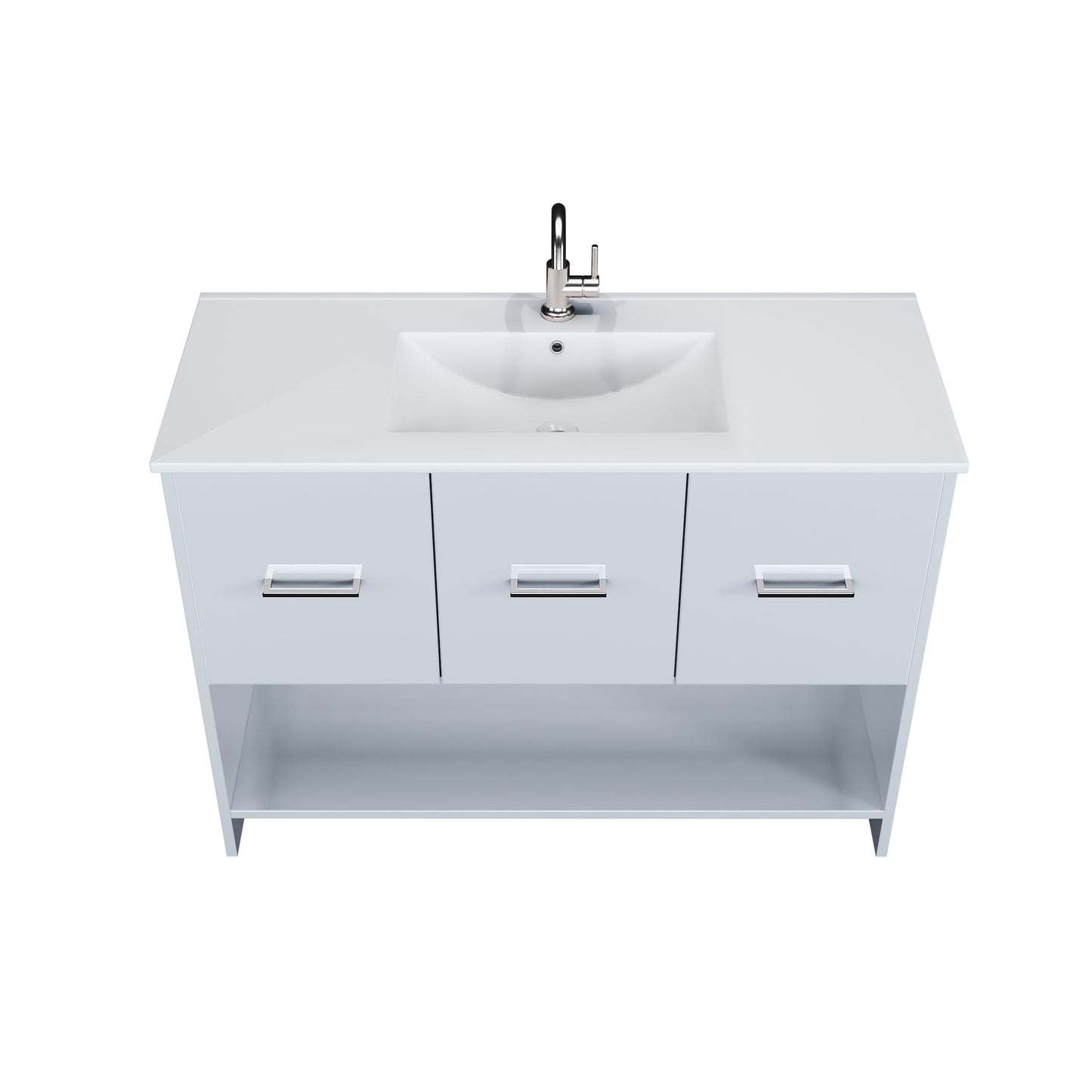 Cabo 48" Bathroom Vanity with Ceramic counter top