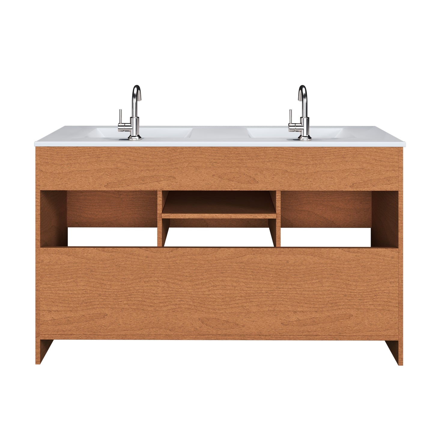 Cabo 60" Double Sink Bathroom Vanity with Ceramic counter top