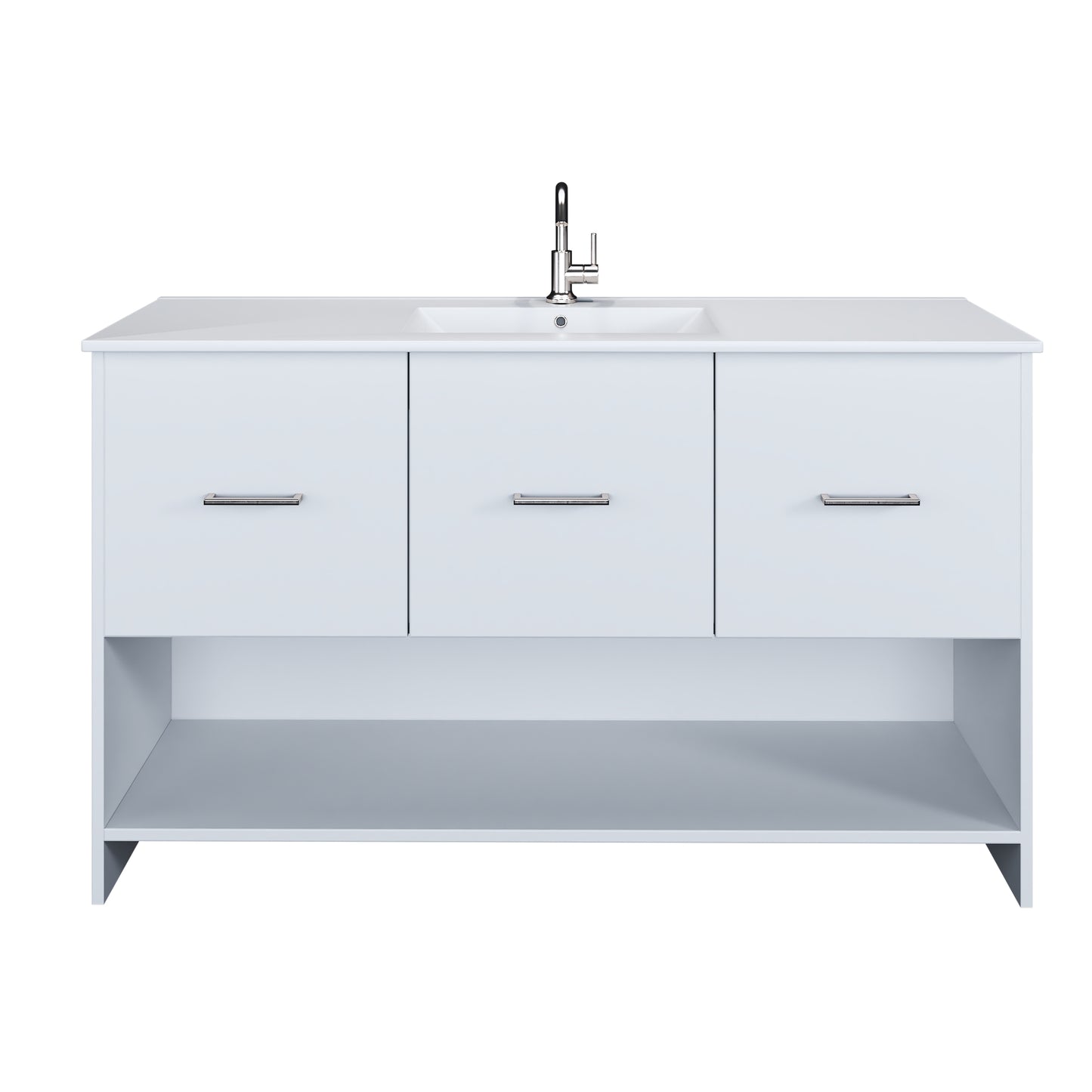 Cabo 60" Single Sink Bathroom Vanity with Ceramic counter top