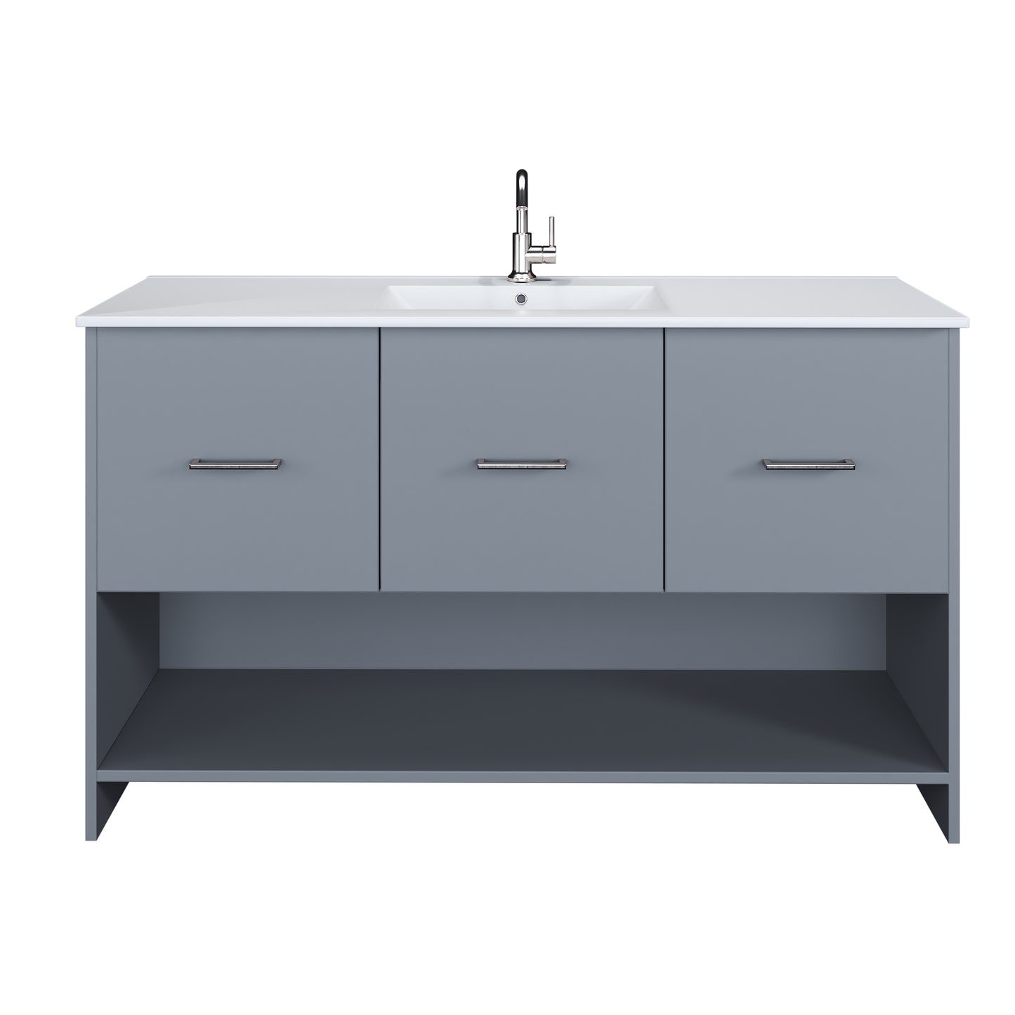 Cabo 60" Single Sink Bathroom Vanity with Ceramic counter top