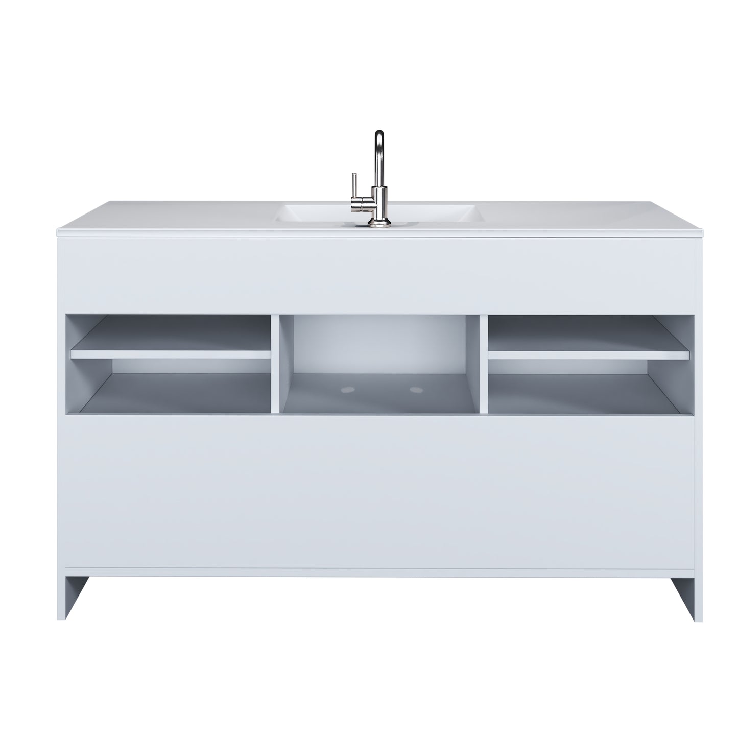 Cabo 60" Single Sink Bathroom Vanity with Ceramic counter top