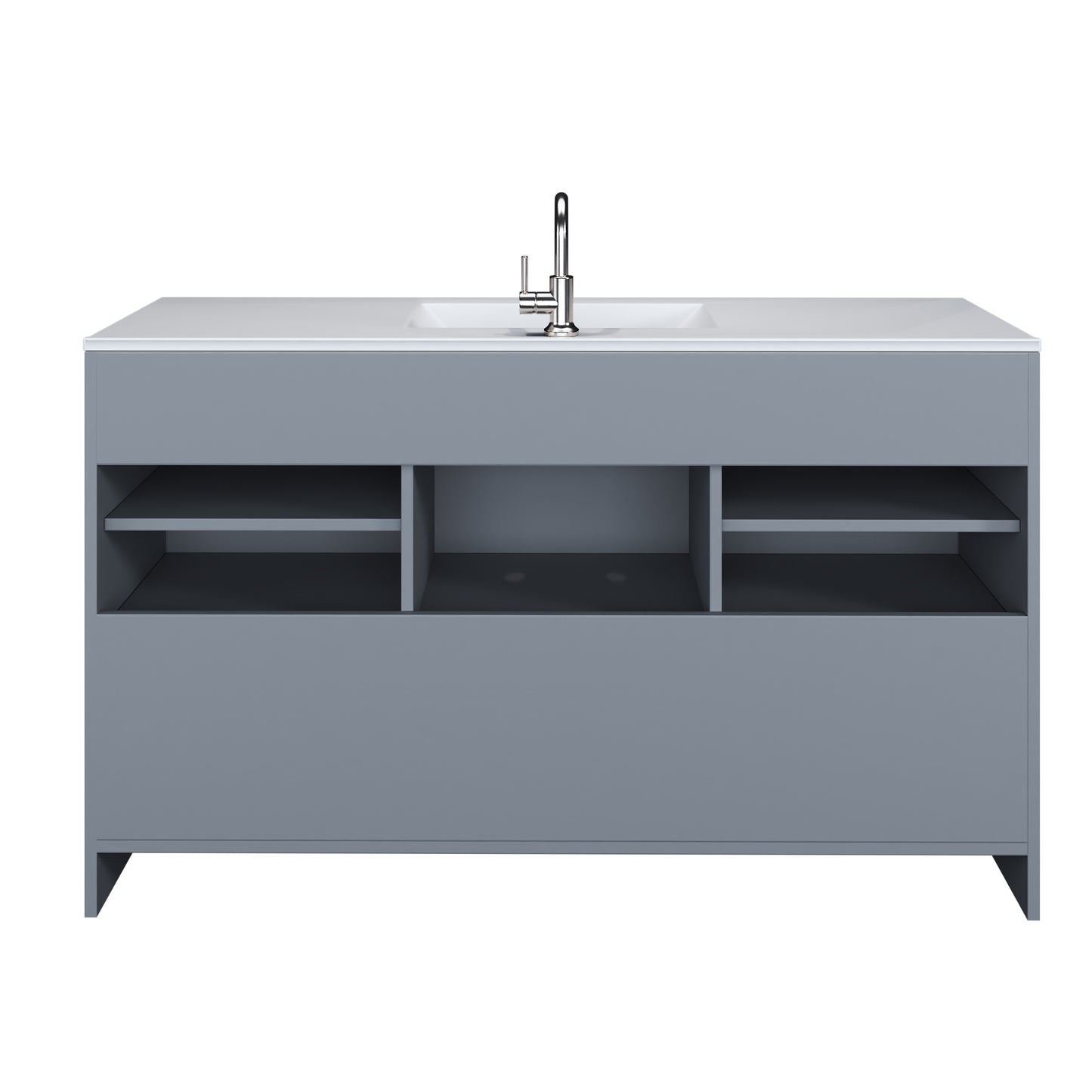 Cabo 60" Single Sink Bathroom Vanity with Ceramic counter top